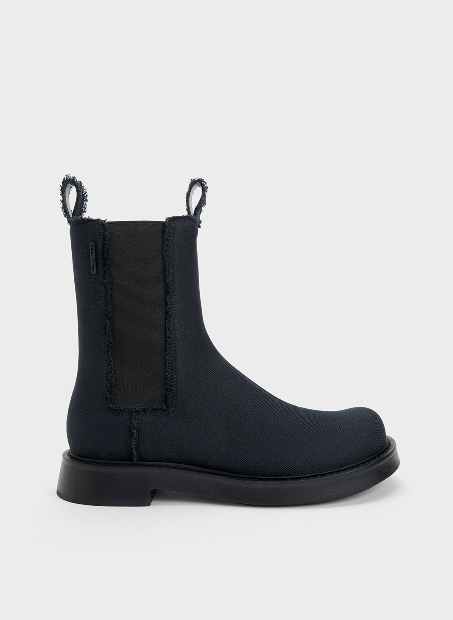 Bryn Denim Chelsea Boots, Dark Blue, hi-res