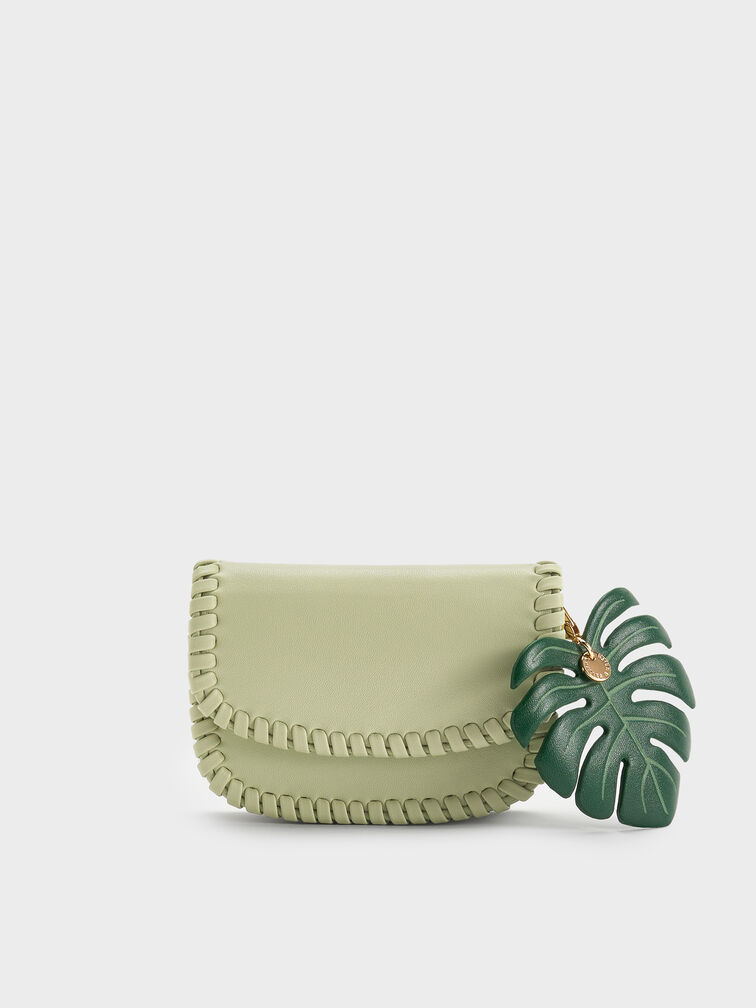 Blume Braided Chain-Handle Wallet, Matcha Green, hi-res