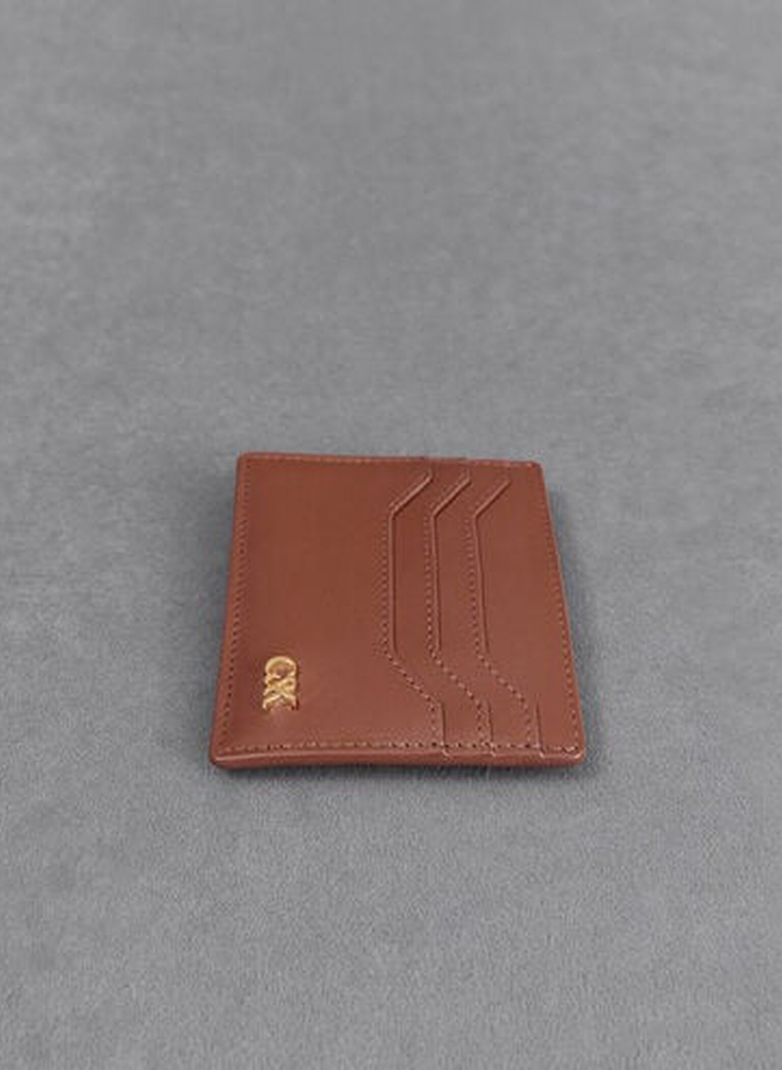 Carli Leather Multi-Slot Card Holder, Cognac, hi-res