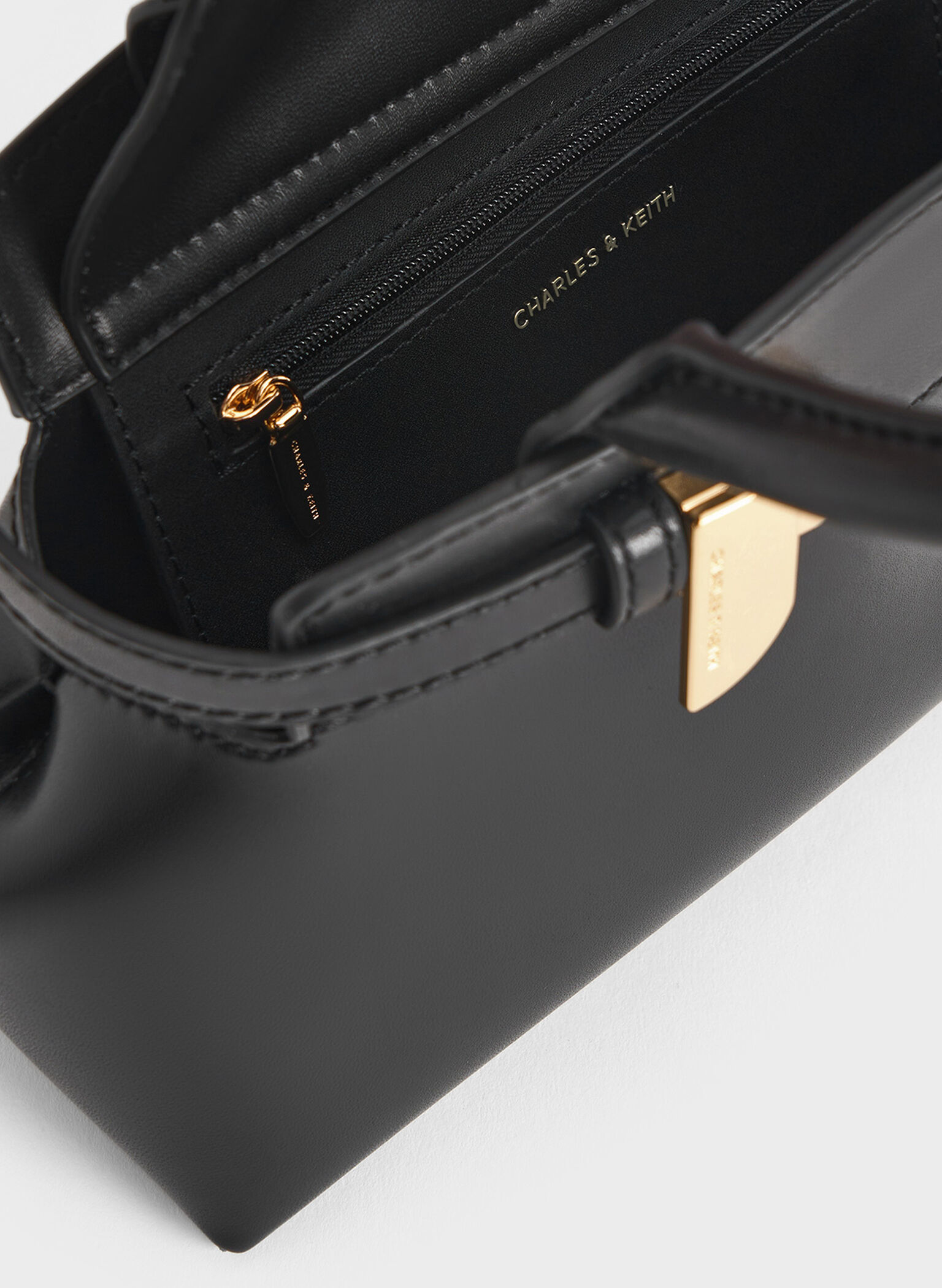 Aurelia Metallic-Accent Elongated Tote, Black, hi-res