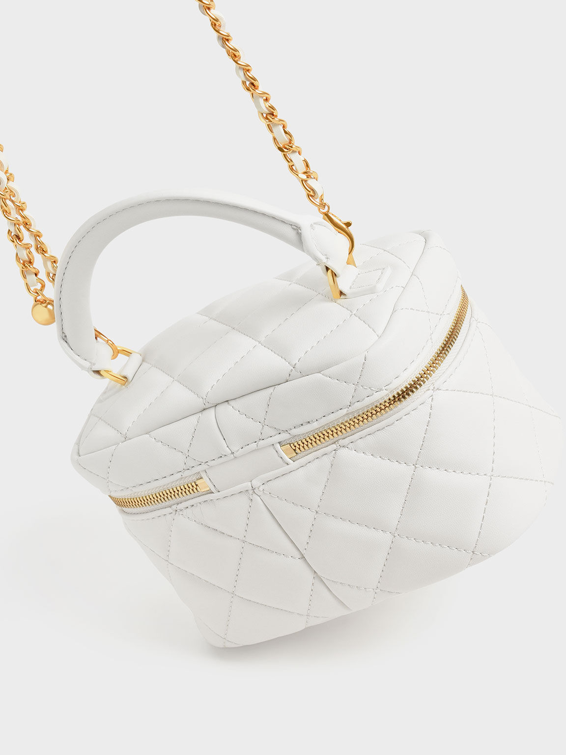 Charles keith mini hotsell shoulder bag with zip