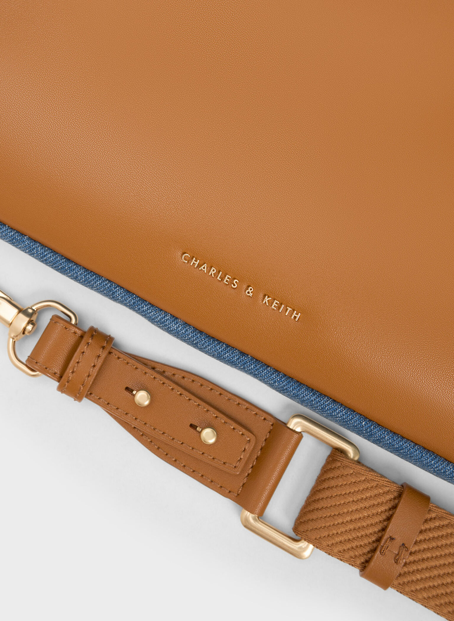 Gaia Denim Laptop Bag, Denim Blue, hi-res
