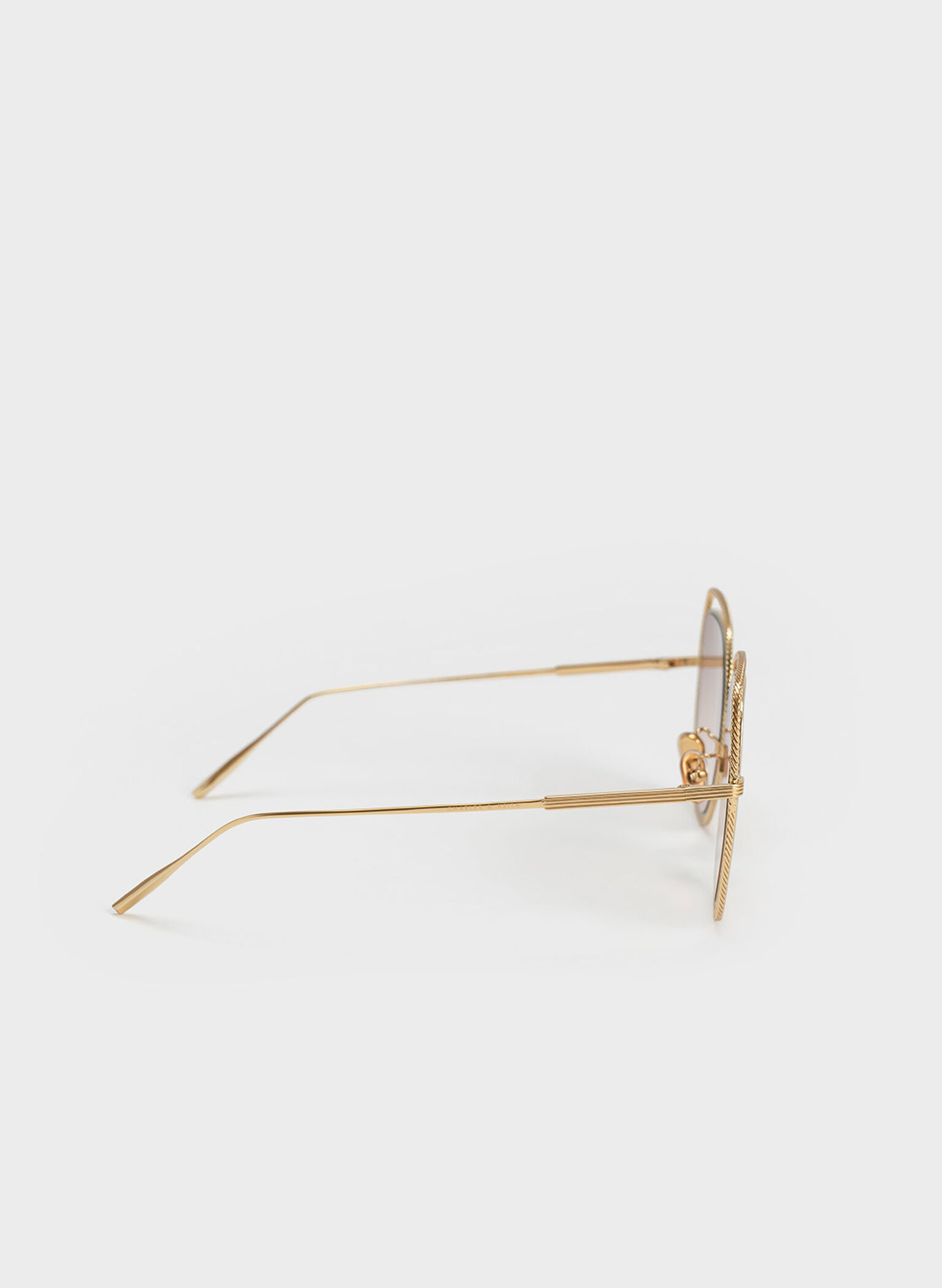 Cut-Out Double-Frame Butterfly Sunglasses, Mint Green, hi-res