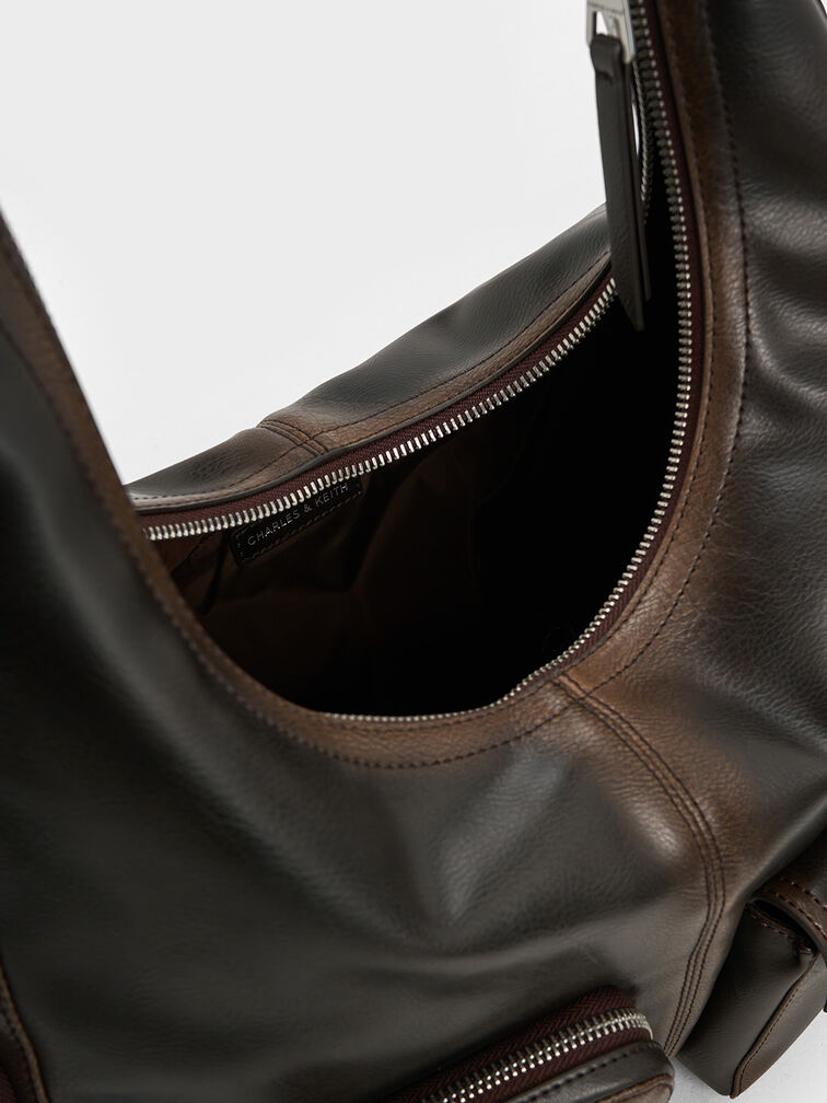 Thora Multi-Pocket Hobo Bag, Multi, hi-res