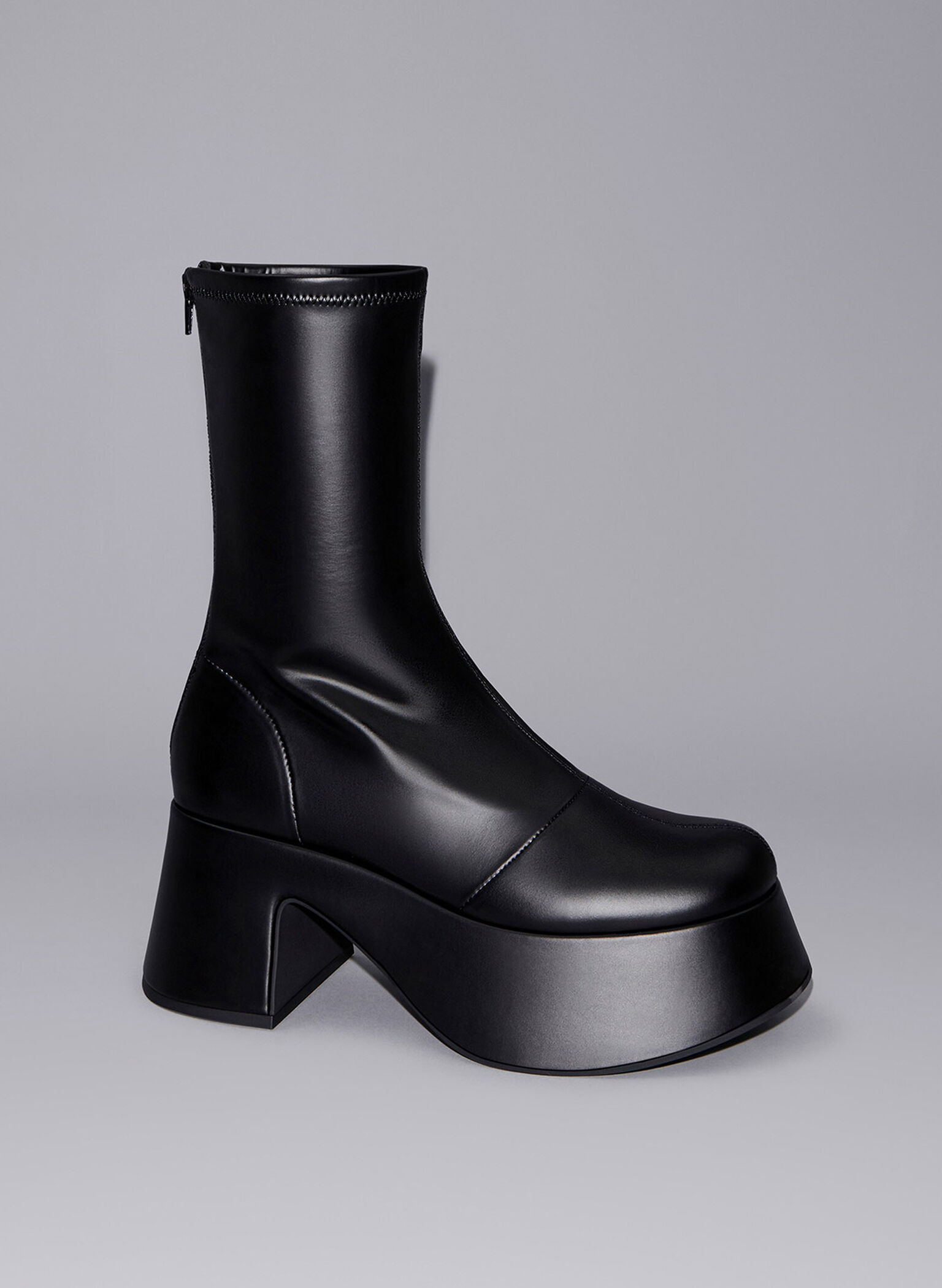 Rubina Platform Calf Boots, Black Box, hi-res