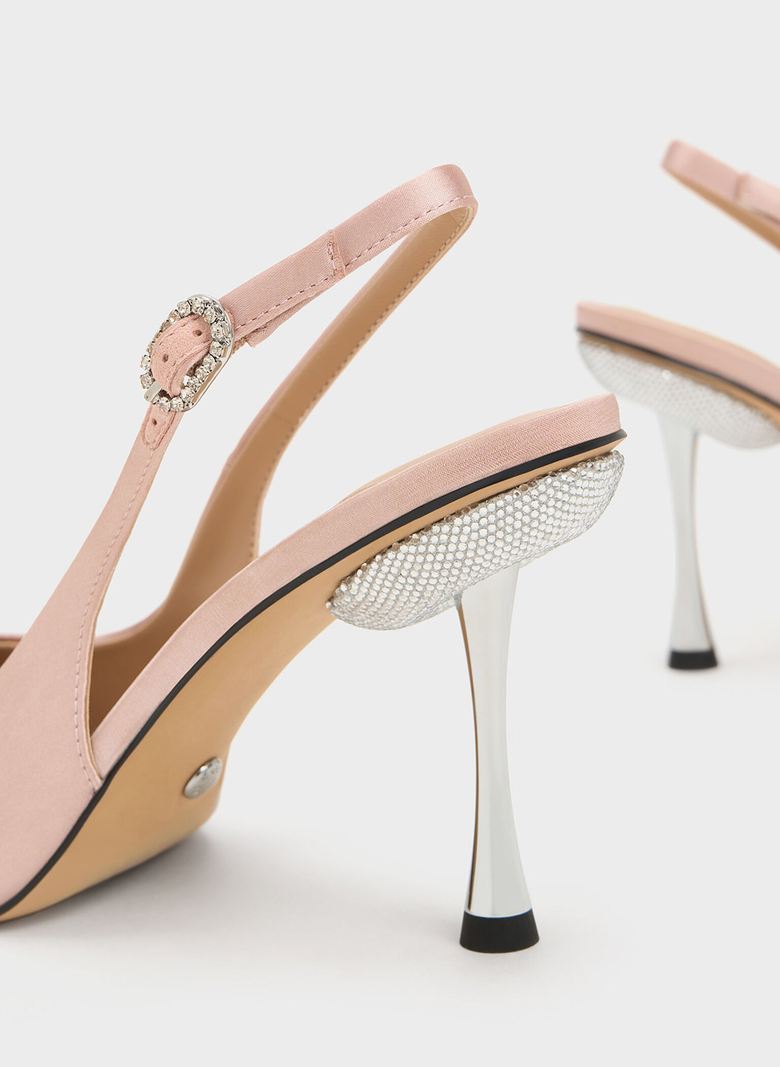 Demi Recycled Polyester Slingback Pumps, Nude, hi-res