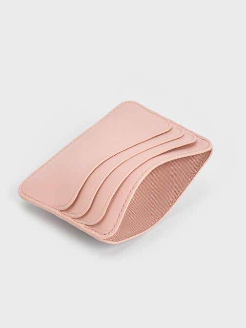 Quilted Multi-Slot Card Holder, Pink, hi-res