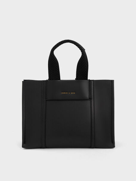 Mini Shalia Tote Bag, Black, hi-res