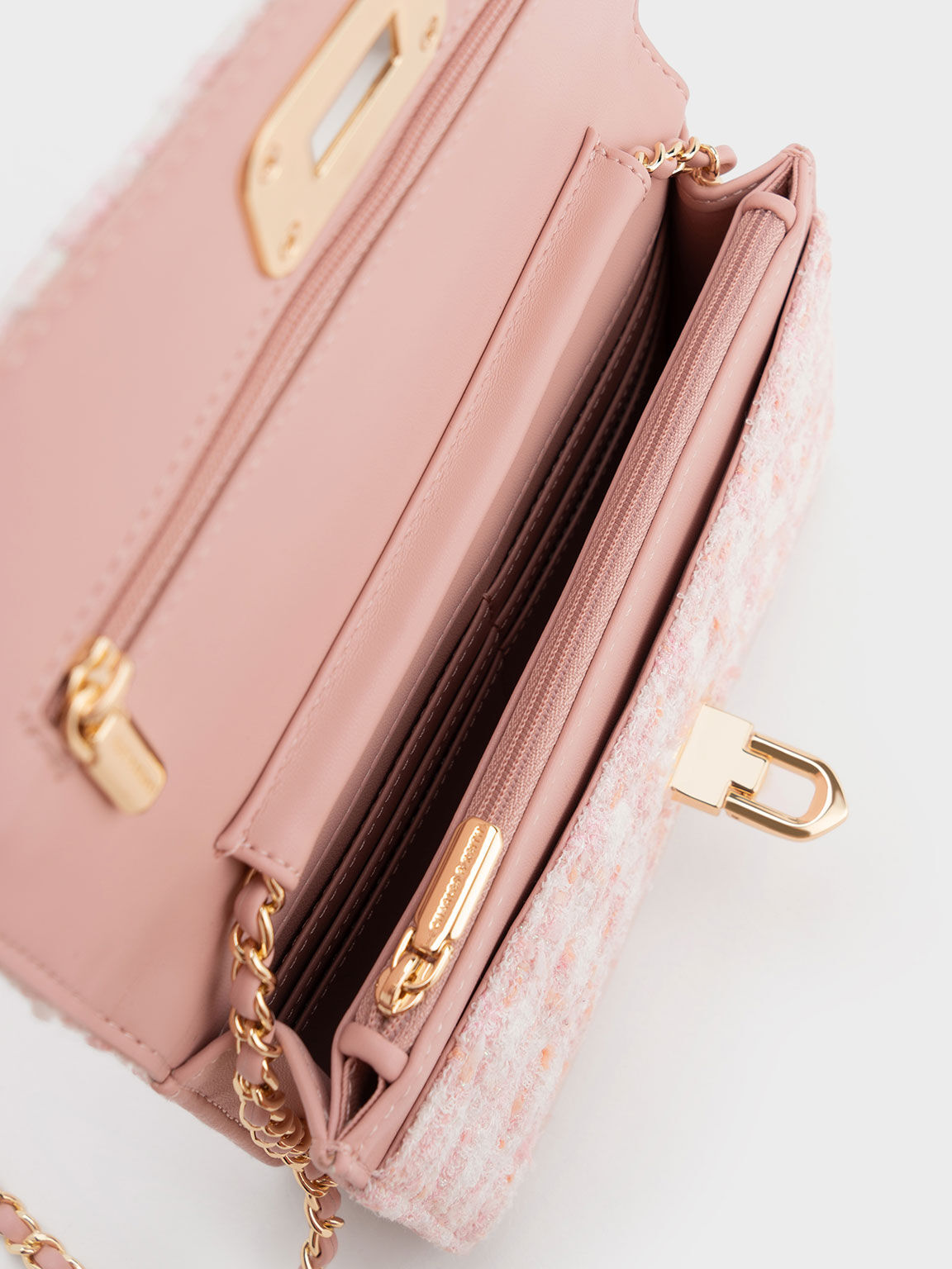 Charles and keith on sale bow detail clutch