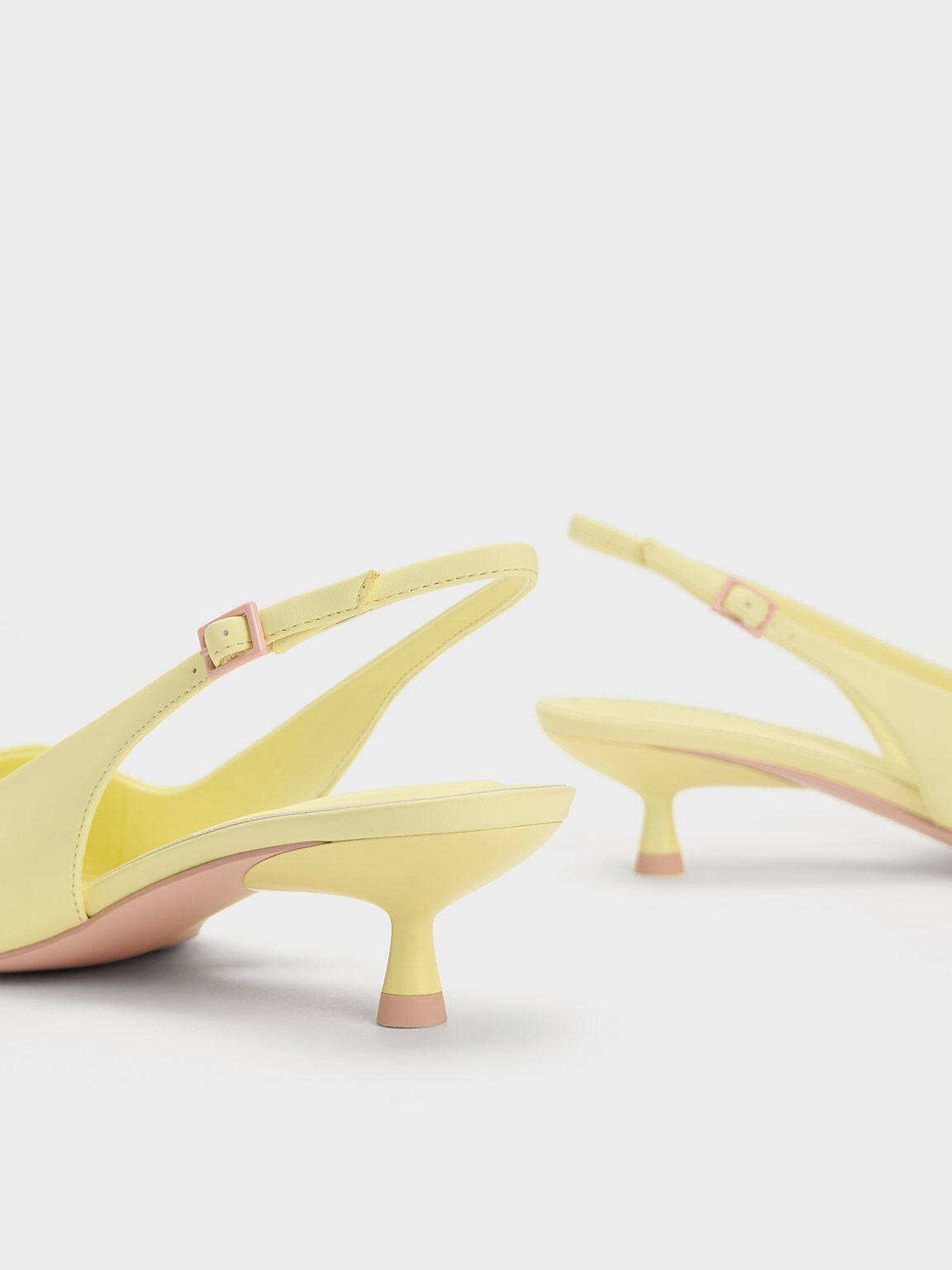 Yellow sling back shoes on sale