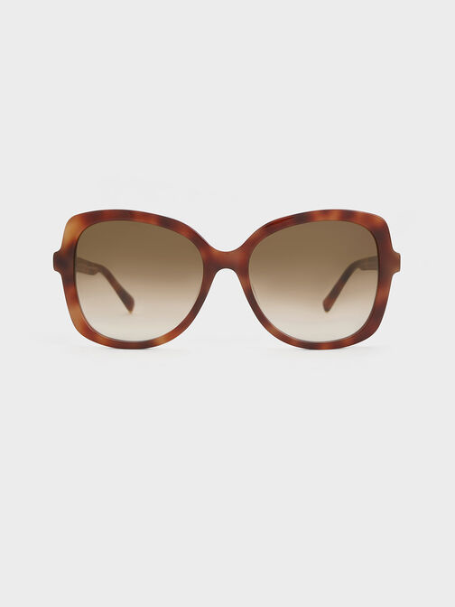 Acetate Butterfly Sunglasses, T. Shell, hi-res
