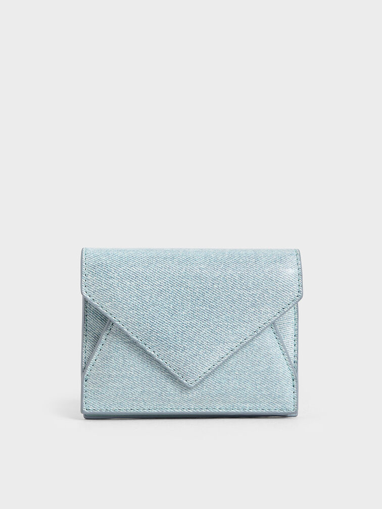 Bosie Denim Envelope Wallet, Denim Blue, hi-res