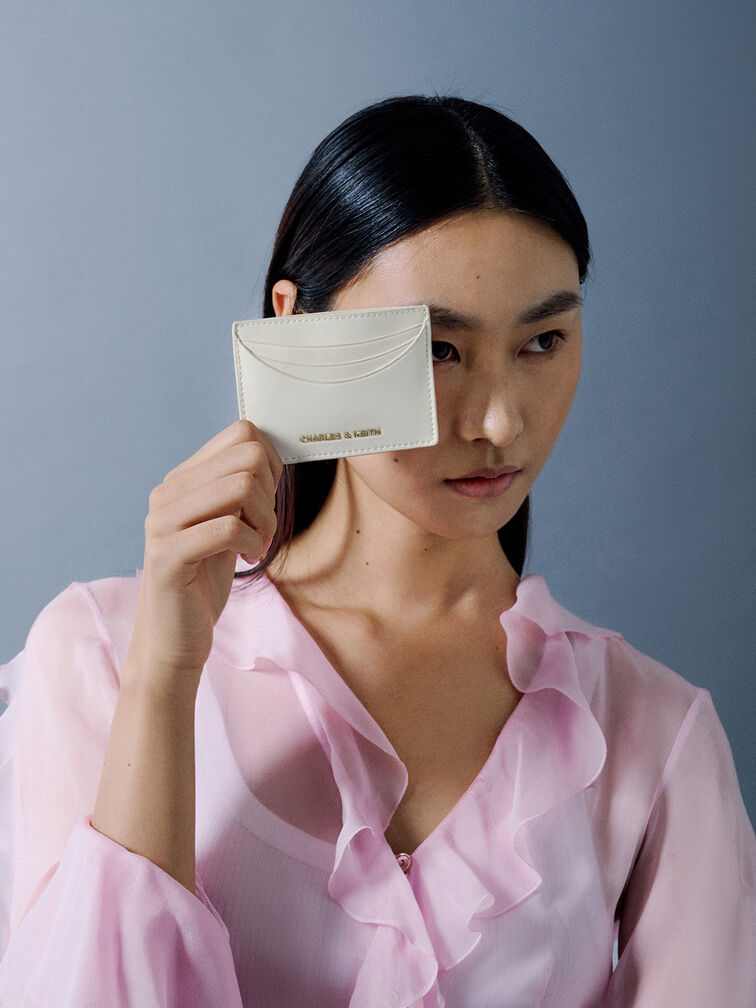 Sigrid Card Holder, Cream, hi-res