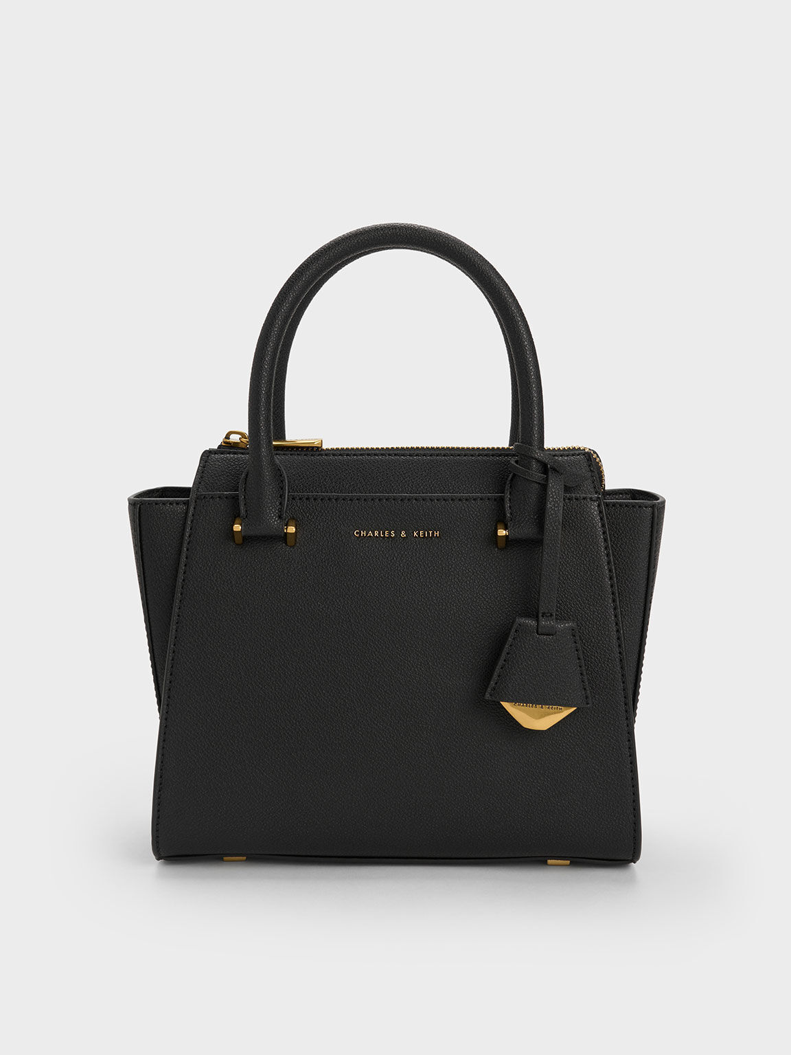 Harper Trapeze Tote Bag Black