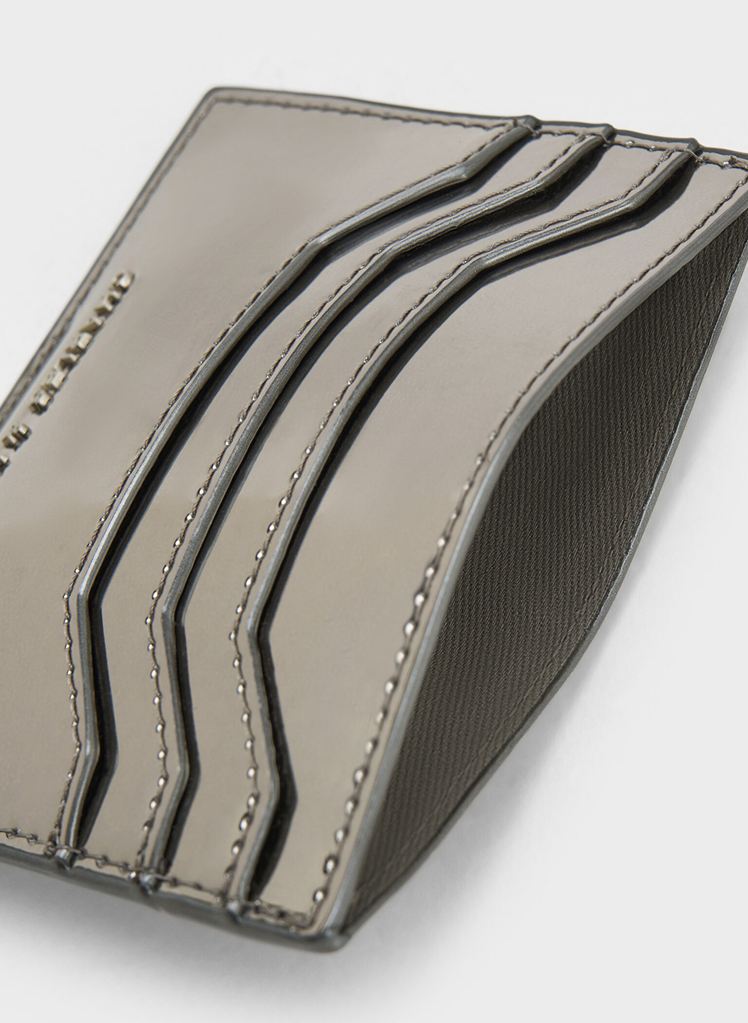 Carli Metallic Multi-Slot Card Holder, Pewter, hi-res