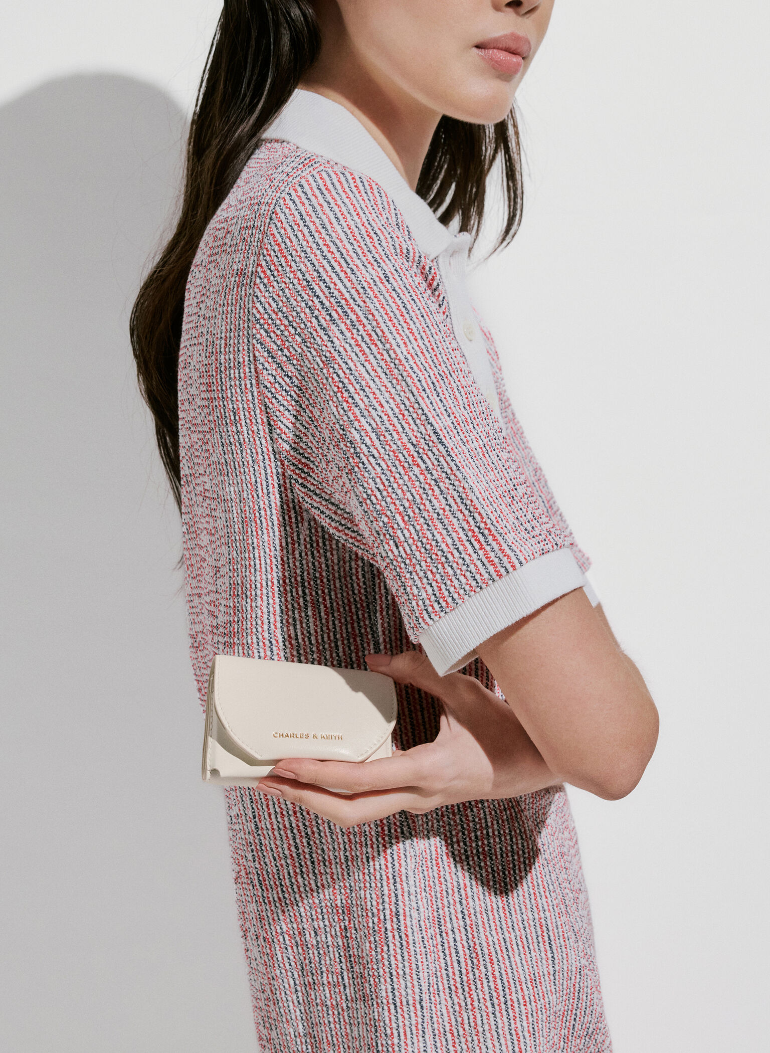Enola Front Flap Wallet, Cream, hi-res