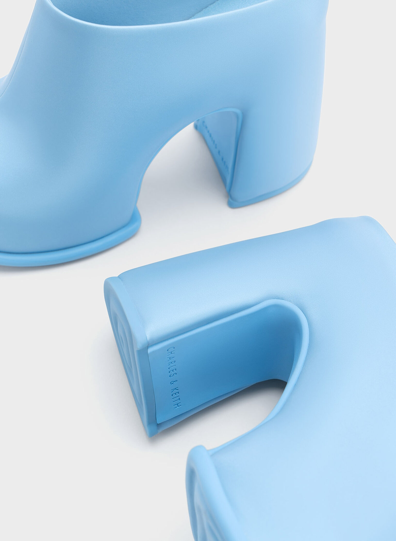 Pixie Platform Mules, Blue, hi-res