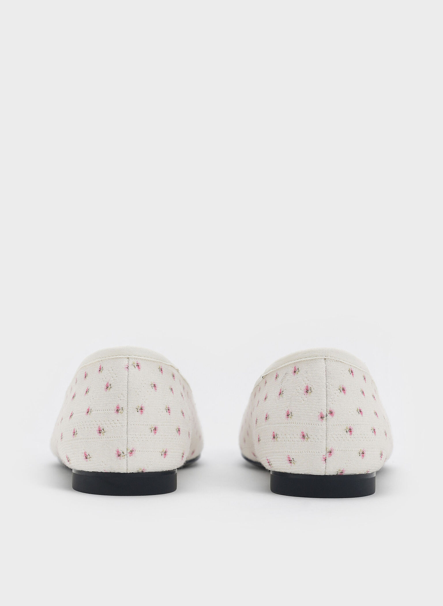 Floral-Print Bow Ballet Flats, Multi, hi-res