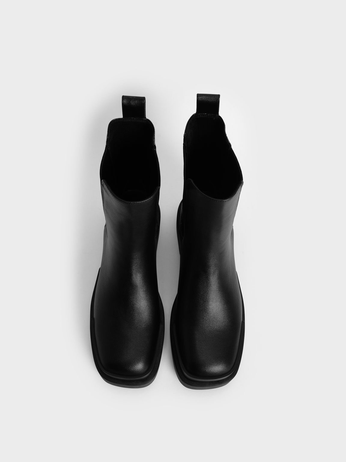Platform Chelsea Boots, Black, hi-res
