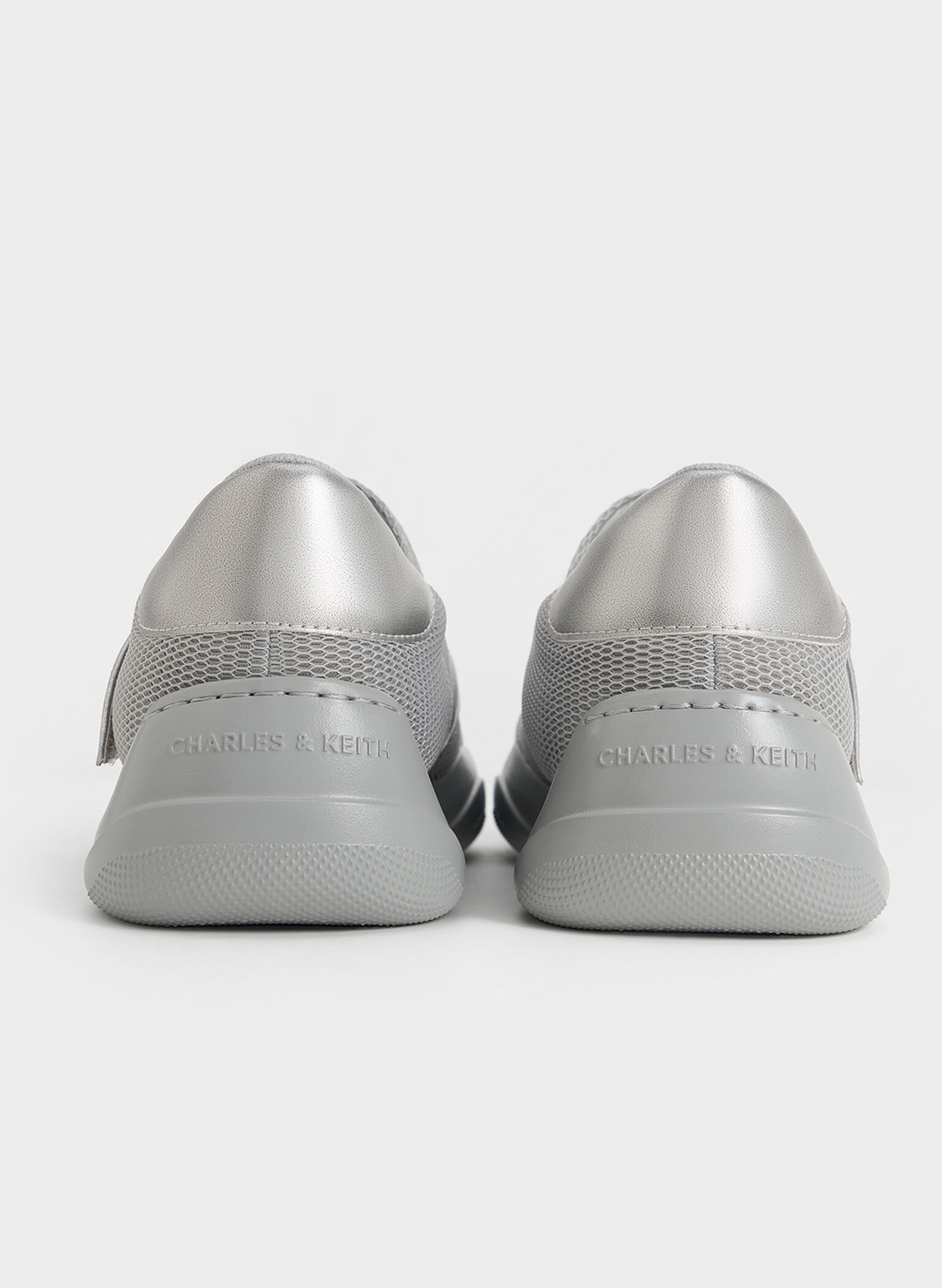 Casey Metallic Mesh Mary Jane Sneakers, Silver, hi-res