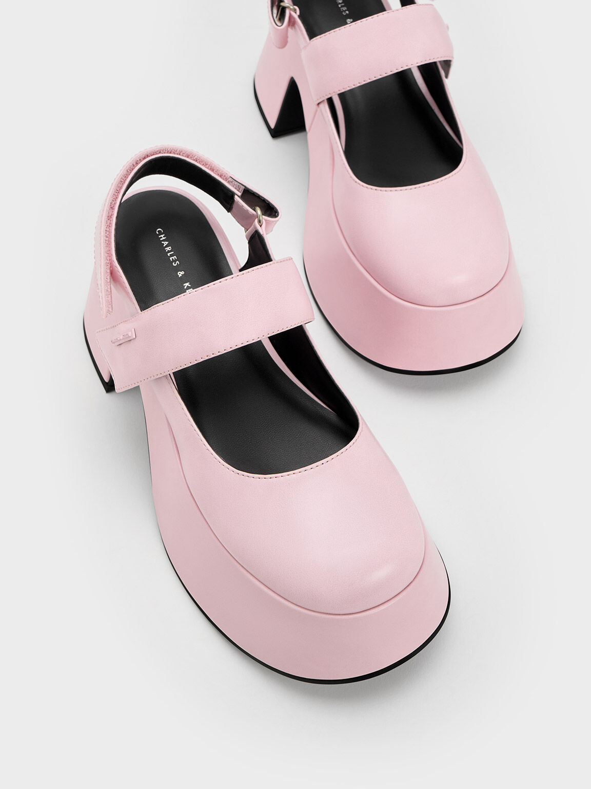 Light pink mary jane shoes top