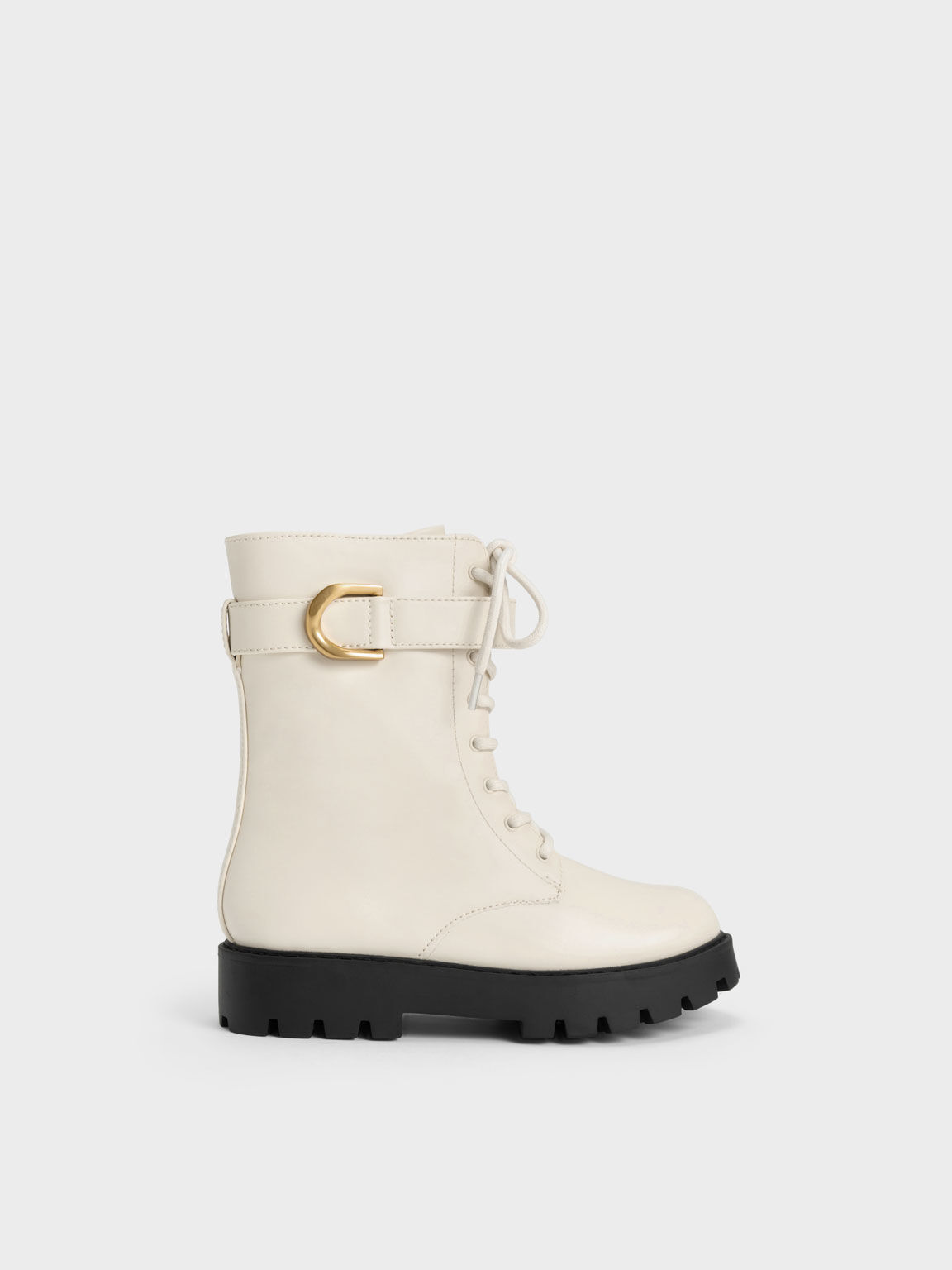Chalk Girls Gabine Lace Up Ankle Boots CHARLES KEITH UK