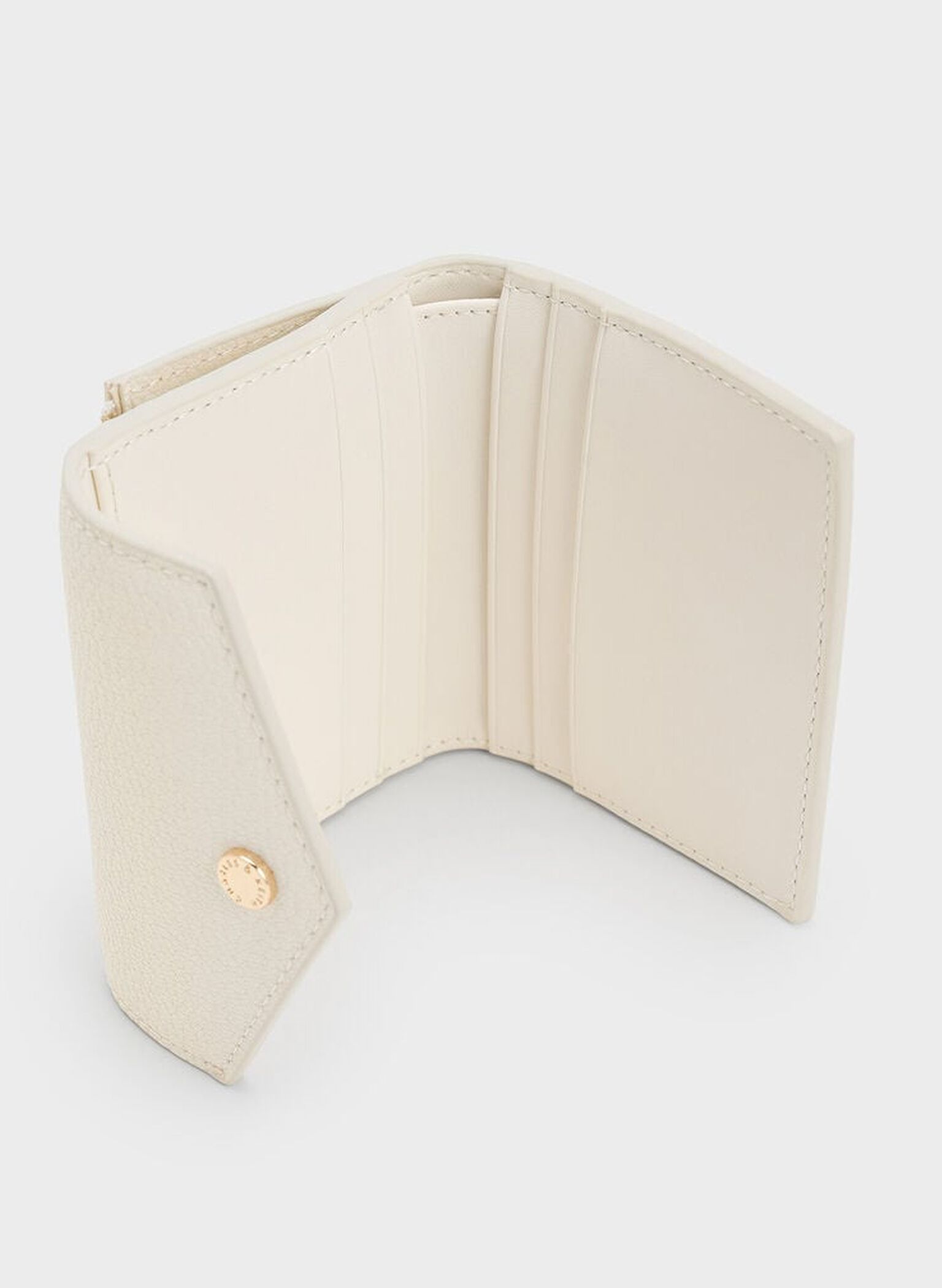 Marlowe Short Envelope Wallet, Cream, hi-res