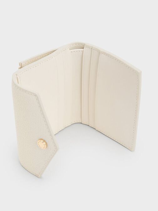 Marlowe Short Envelope Wallet, Cream, hi-res