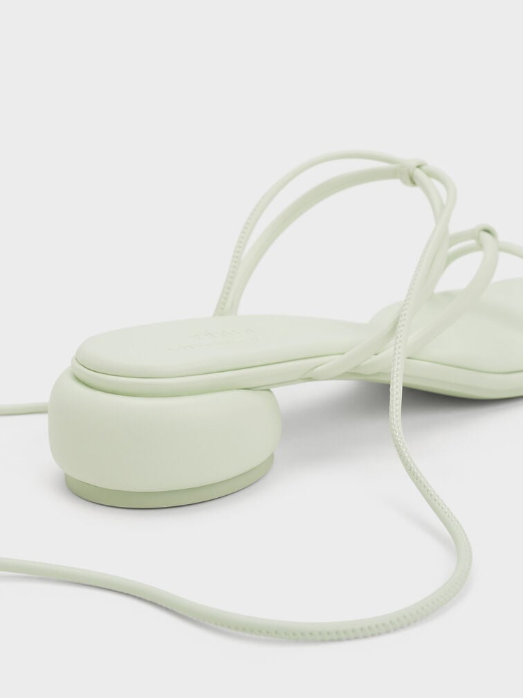 Strappy Tie-Around Sandals, Mint Sorbet, hi-res