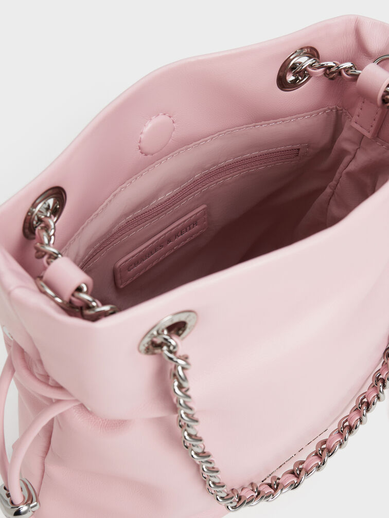 Arya Braided-Strap Double-Handle Crossbody Bag, Cotton Candy Pink, hi-res