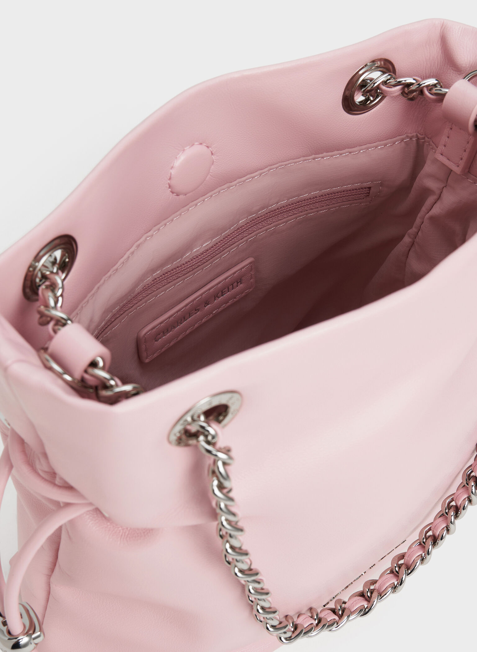 Arya Braided-Strap Double-Handle Crossbody Bag, Cotton Candy Pink, hi-res