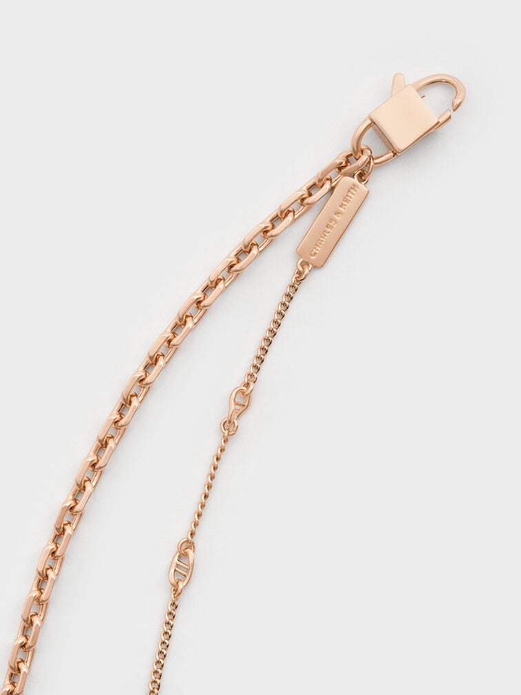 Nyra Double-Chain Bracelet, Rose Gold, hi-res