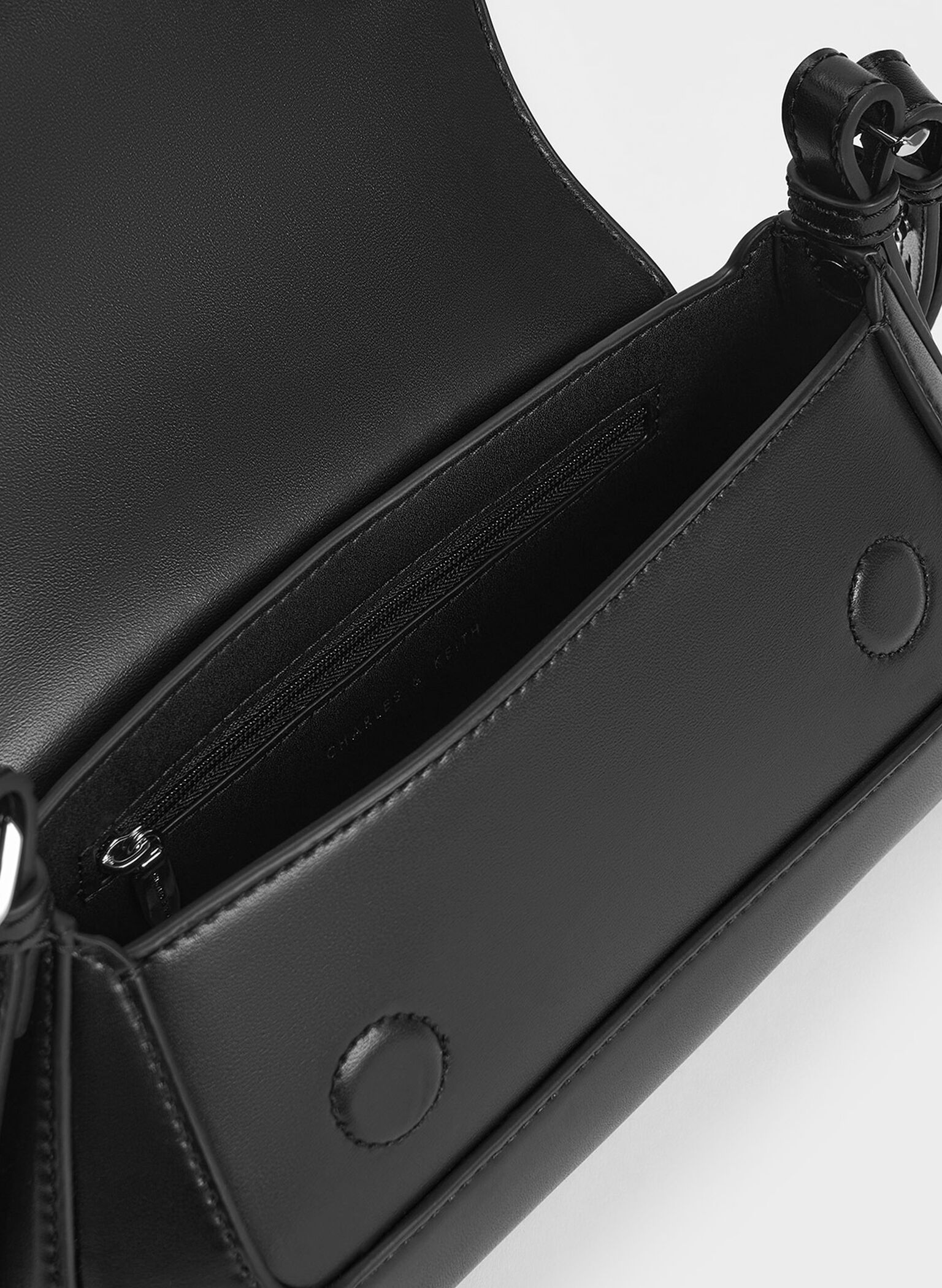 Olivia Trapeze Shoulder Bag, Noir, hi-res