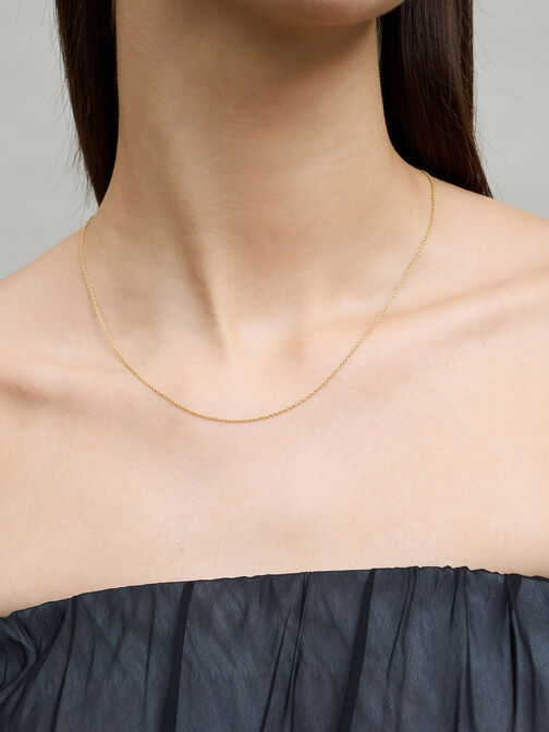 Princess Chain Necklace, Brush Gold, hi-res