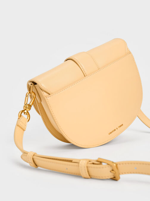 Gabine Saddle Bag, Beige, hi-res