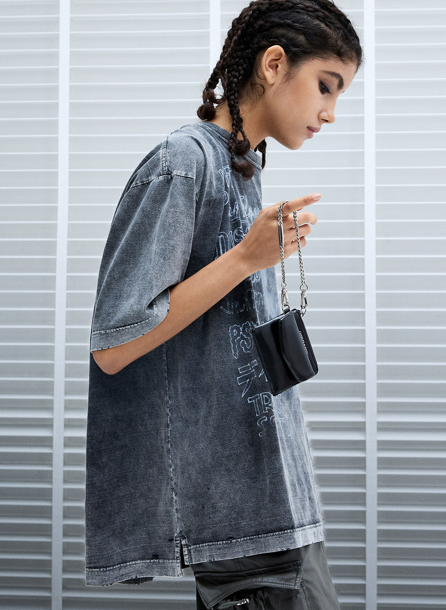 Rachel Front-Pocket Zip-Around Card Holder, Noir, hi-res