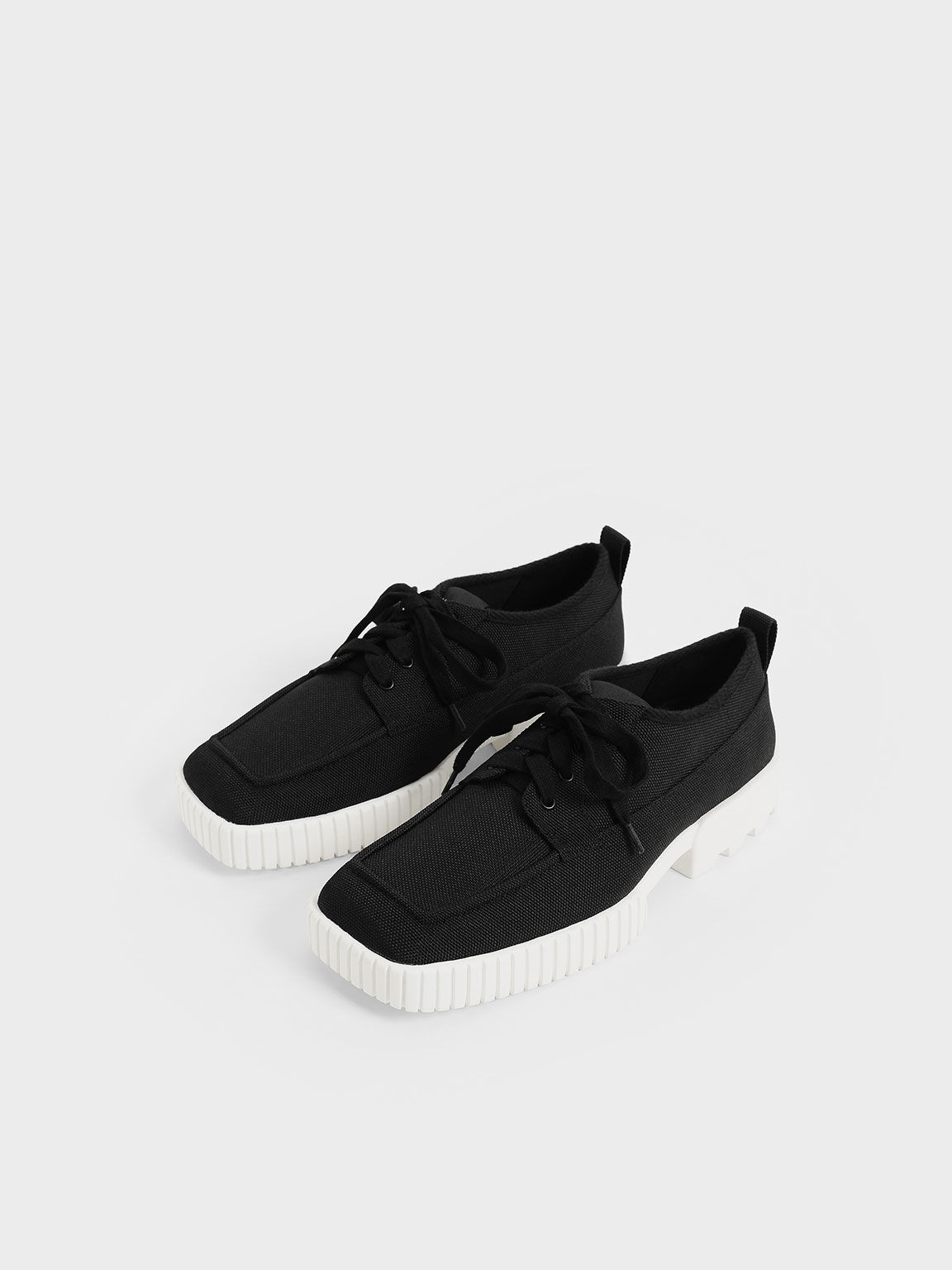 Recycled Polyester Low-Top Sneakers, Black, hi-res