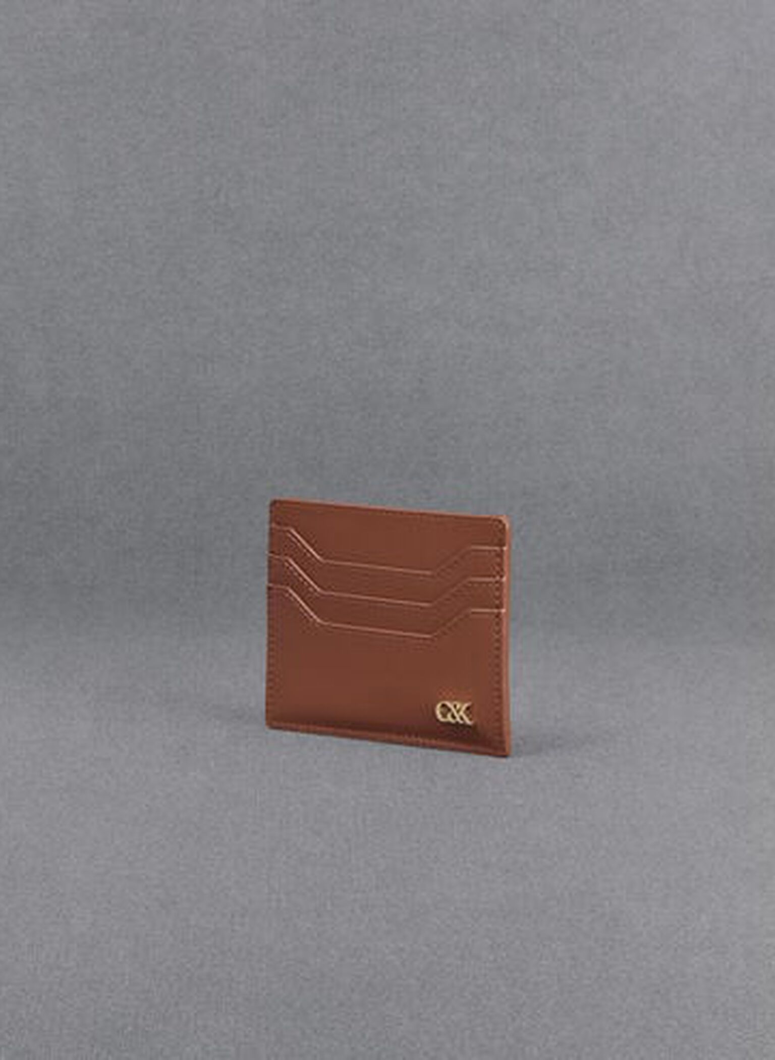 Carli Leather Multi-Slot Card Holder, Cognac, hi-res
