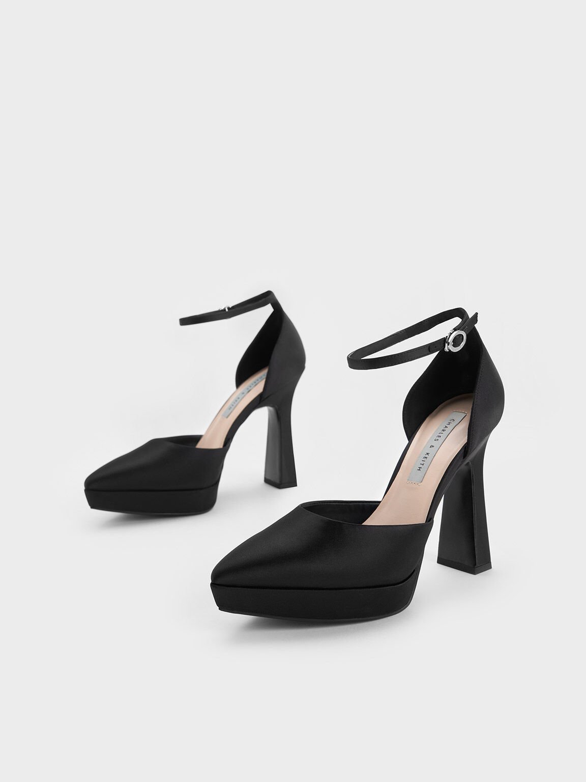 Charles and keith ankle strap heels best sale