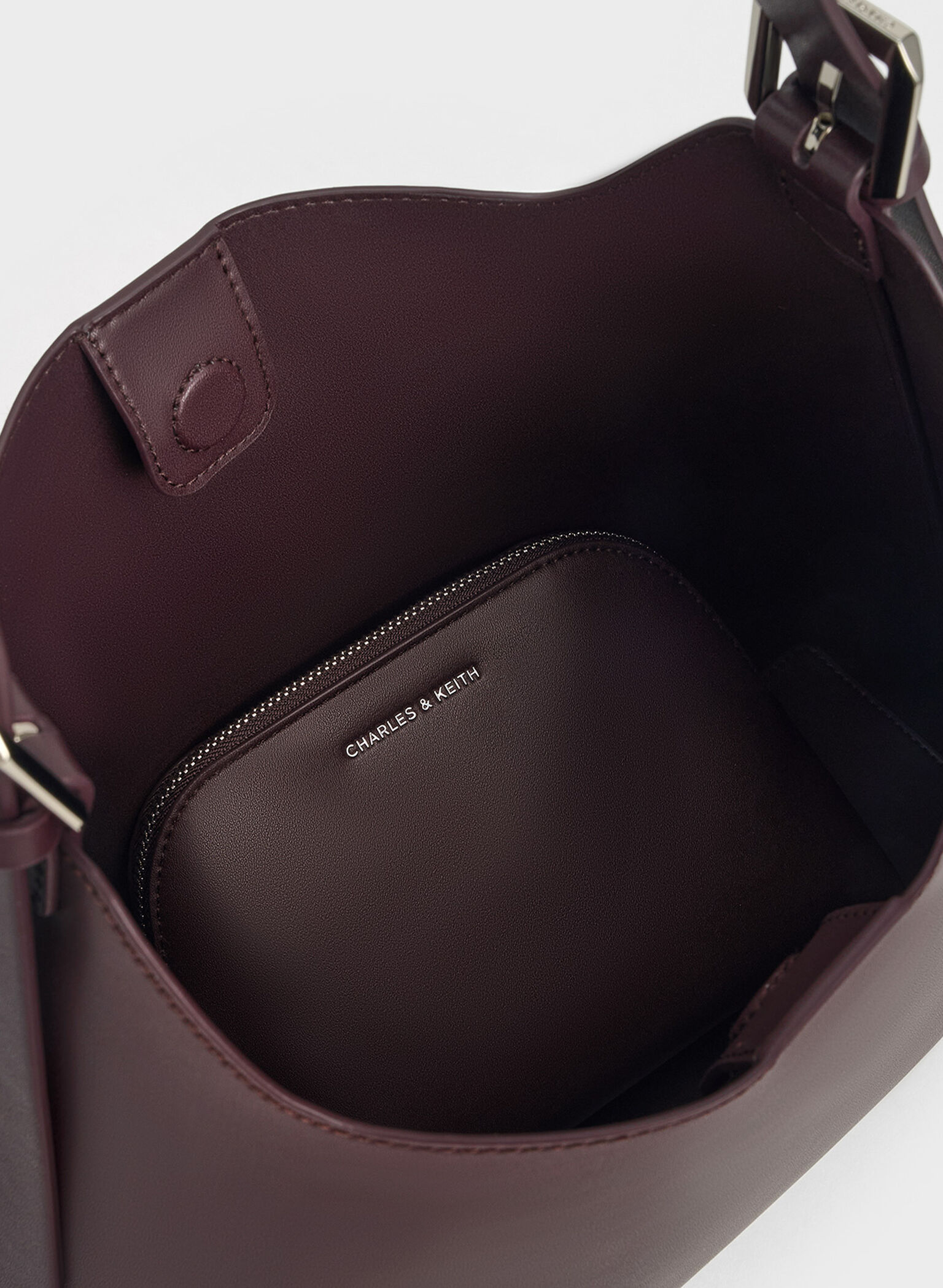 Hertha Trapeze Slouchy Hobo Bag, Burgundy, hi-res