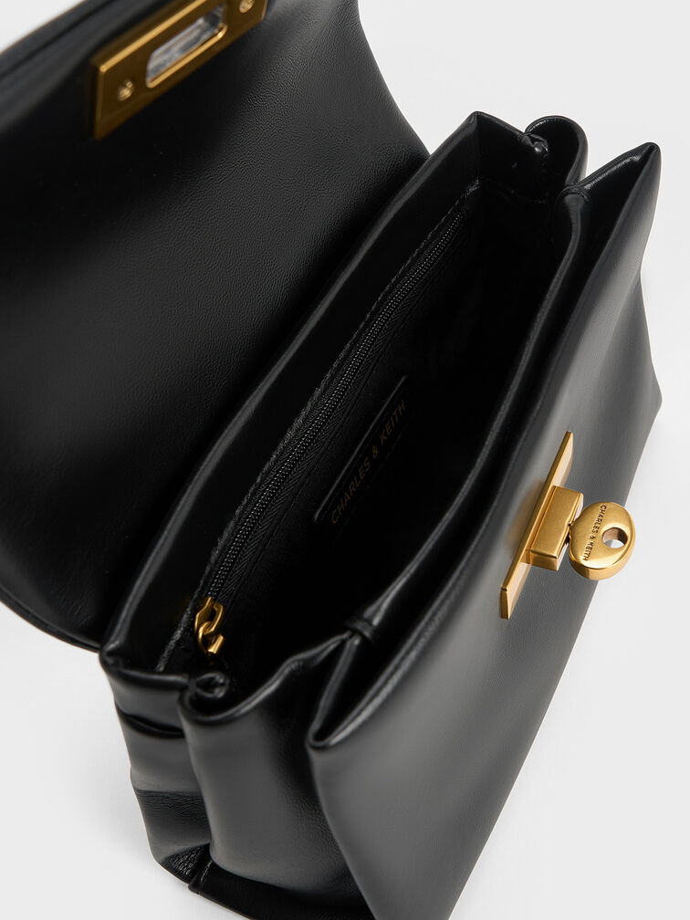Mini Kerry Chain-Handle Crossbody Bag, Black, hi-res