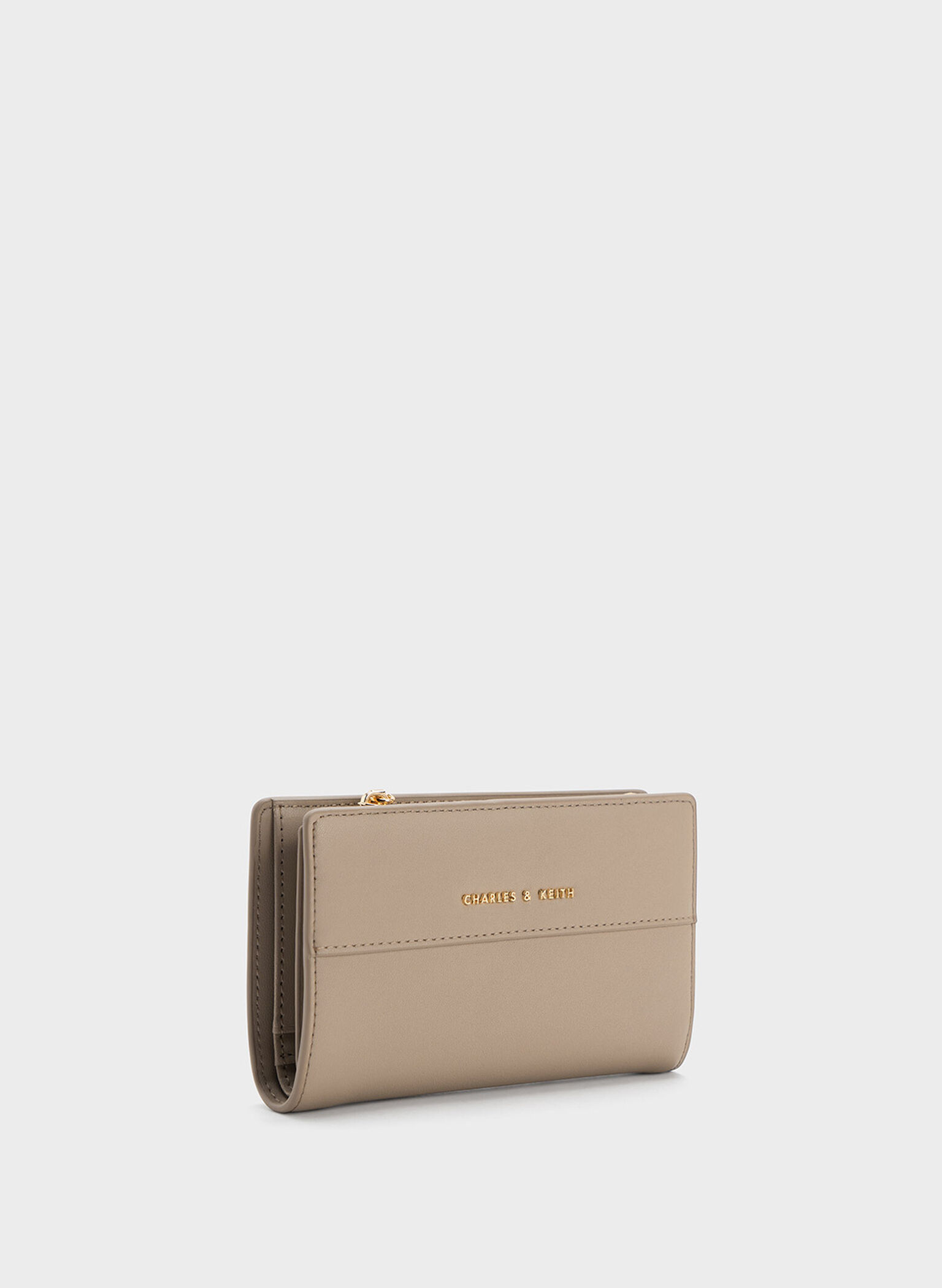 Cadence Top-Zip Wallet, Taupe, hi-res