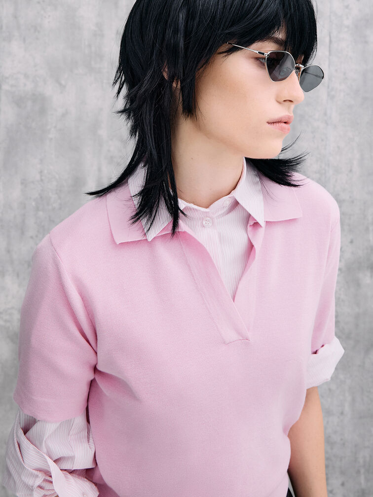 Jax Metal-Frame Geometric Sunglasses, Silver, hi-res