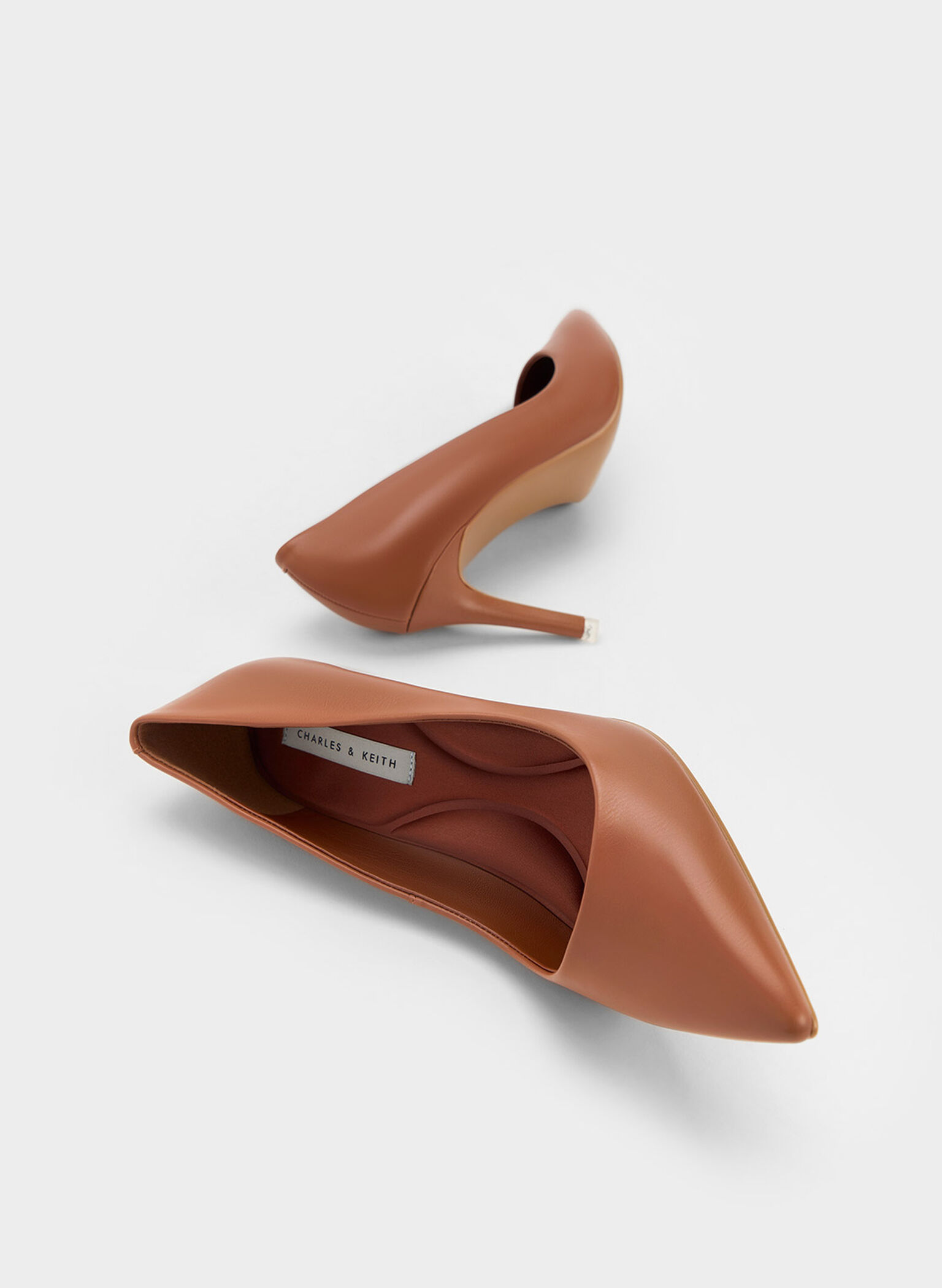 Emmy Pointed-Toe Pumps, Brown, hi-res