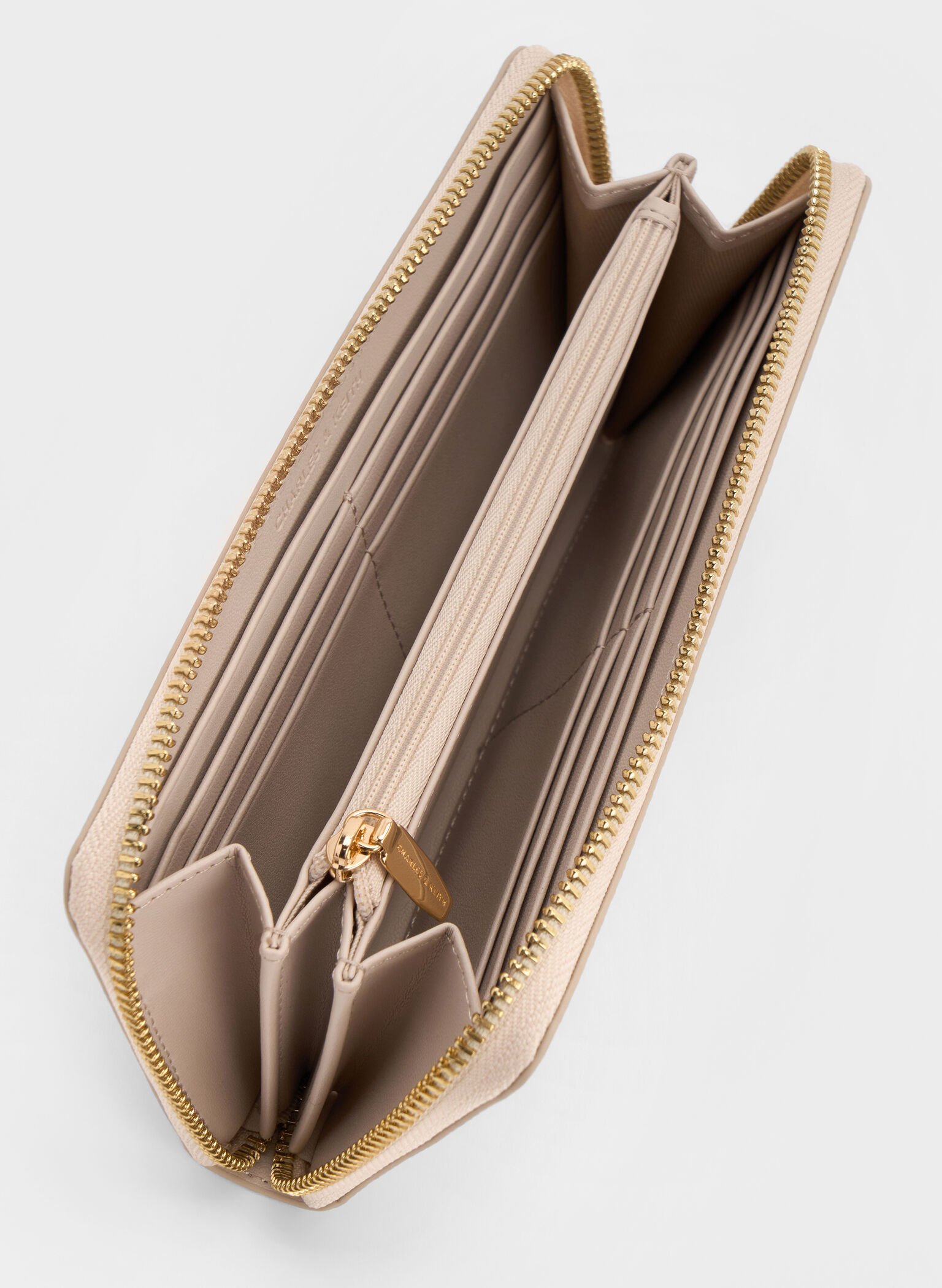 Dulcie Zip-Around Long Wallet, Oat, hi-res