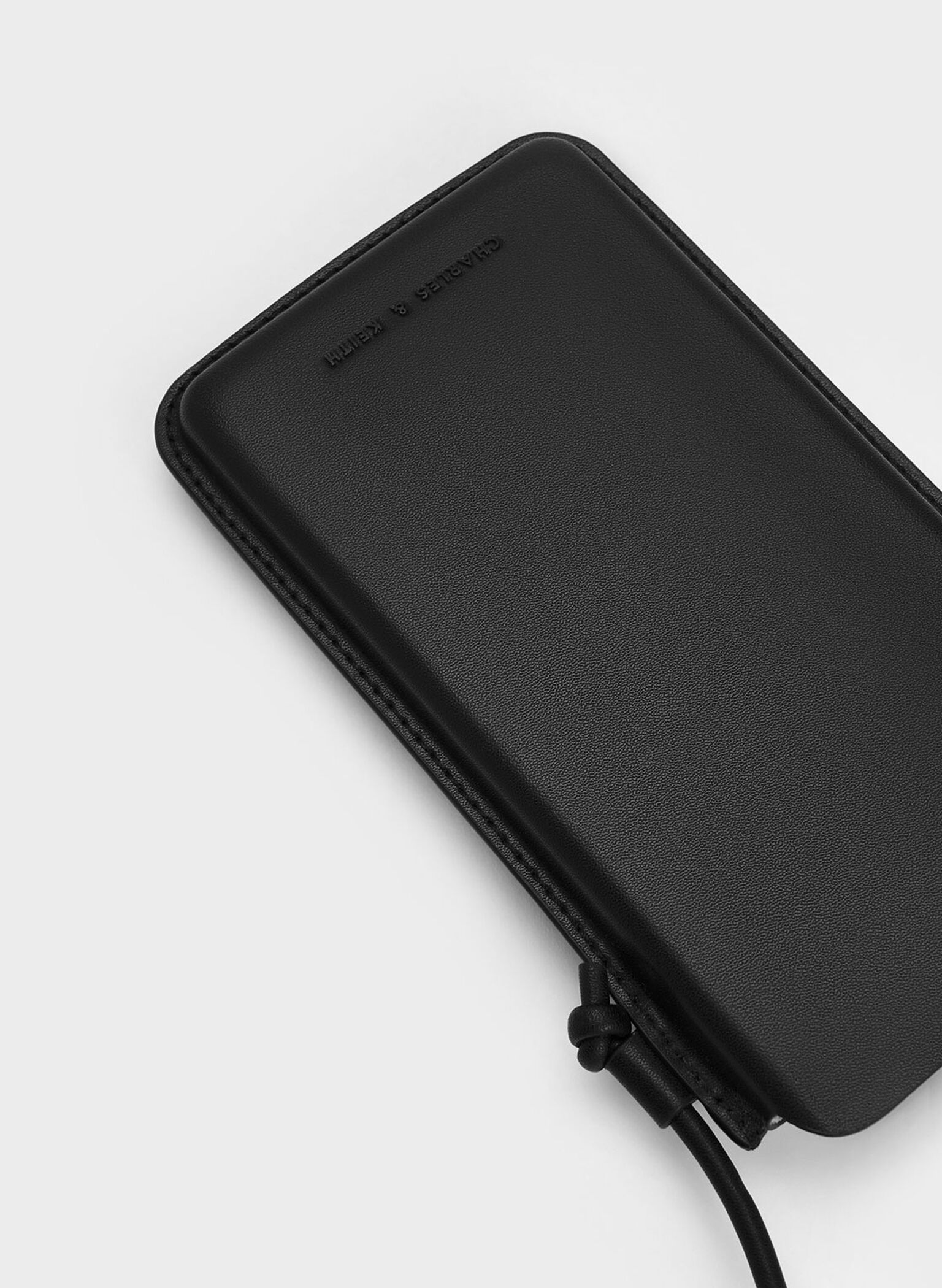 Camelia Phone Pouch, Black, hi-res