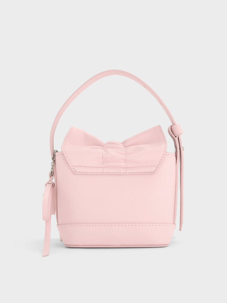 Kadee Ruched Mini Bag, Cotton Candy Pink, hi-res