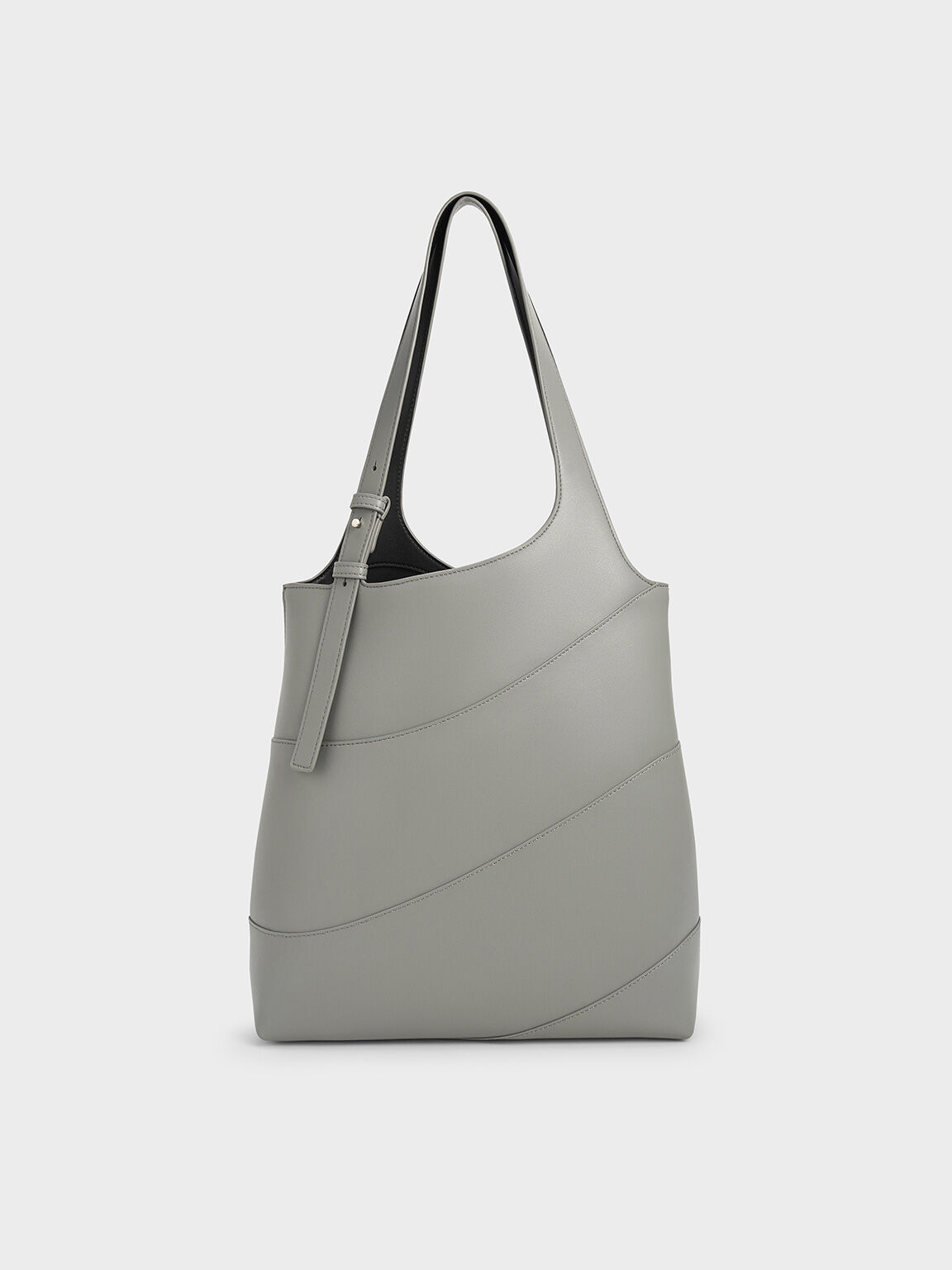 Grey leather tote bag uk outlet