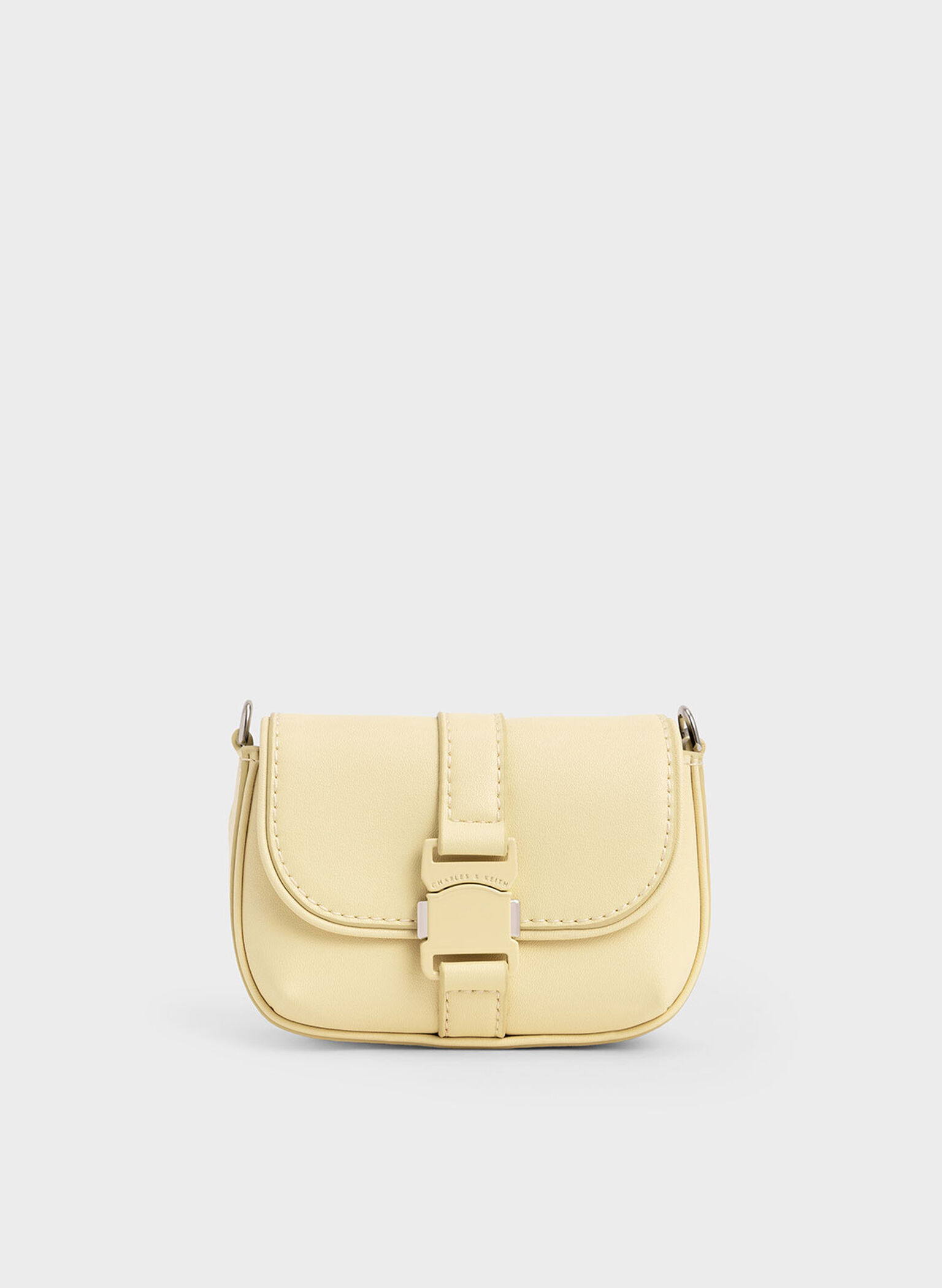 Zetta Belt Buckle Mini Bag, Butter, hi-res