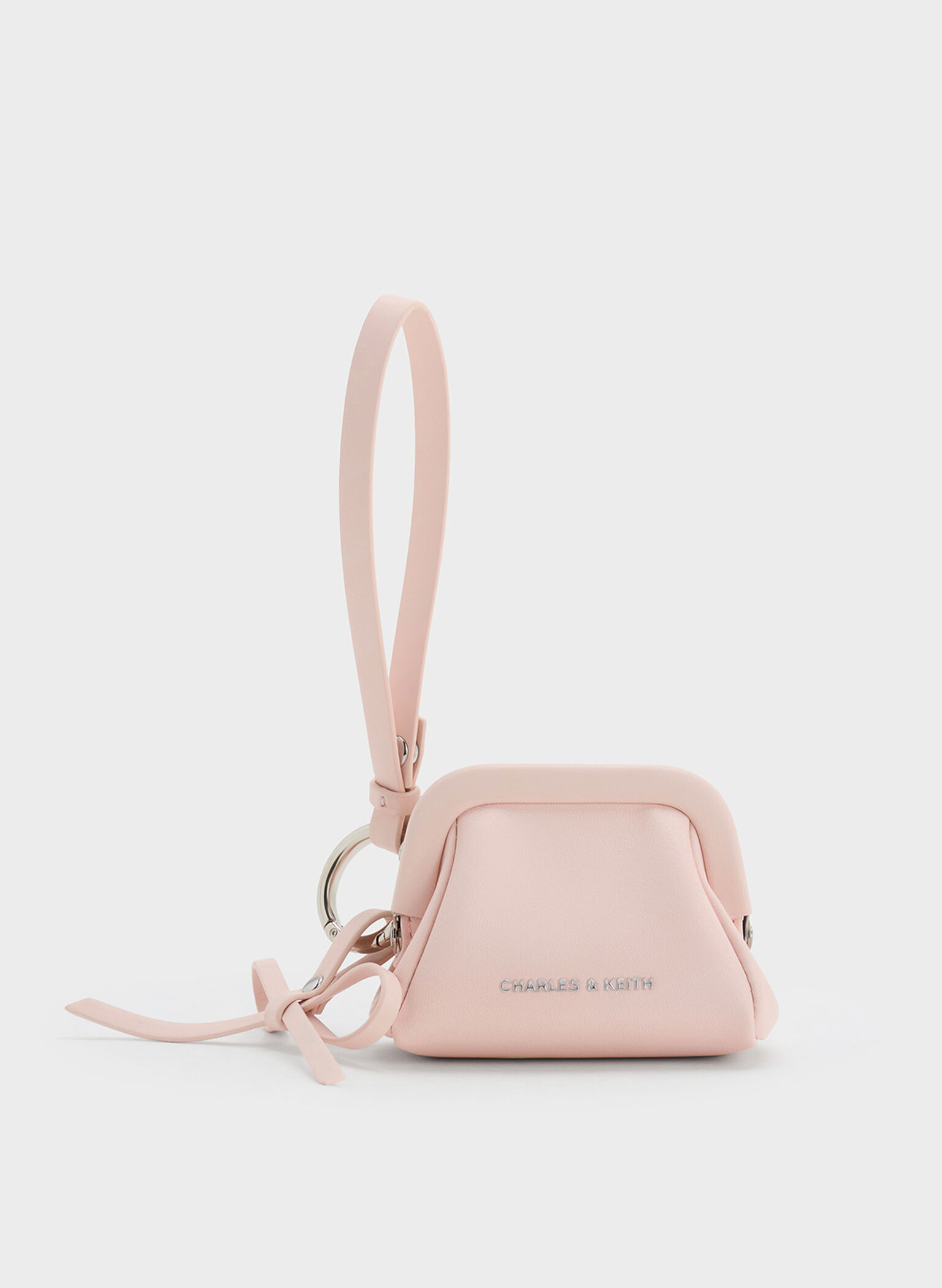 Bow Micro Bag Charm, Soft Pink, hi-res